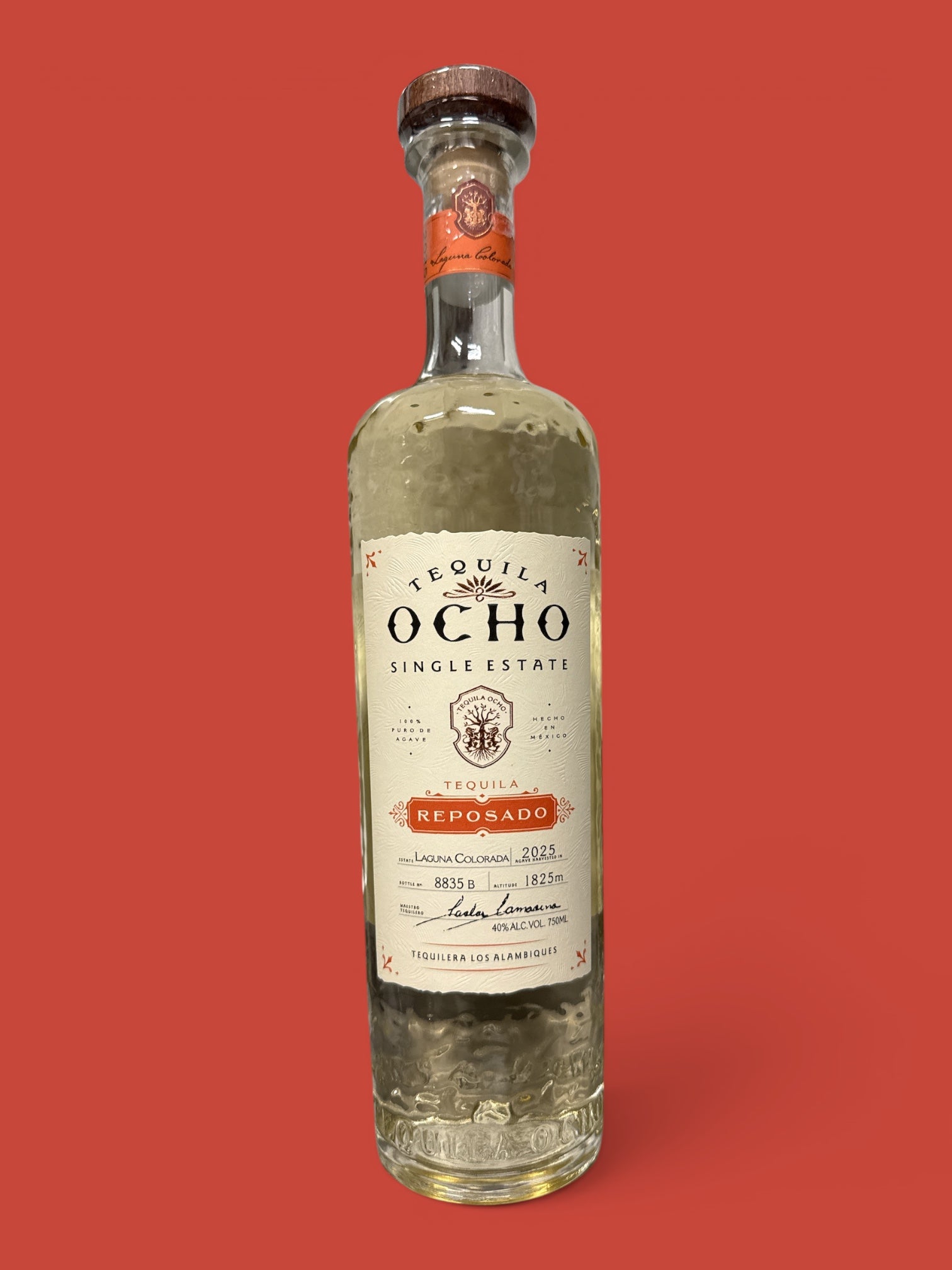 Tequila Ocho-Tequila Reposado , 750 mL, Single Bottle