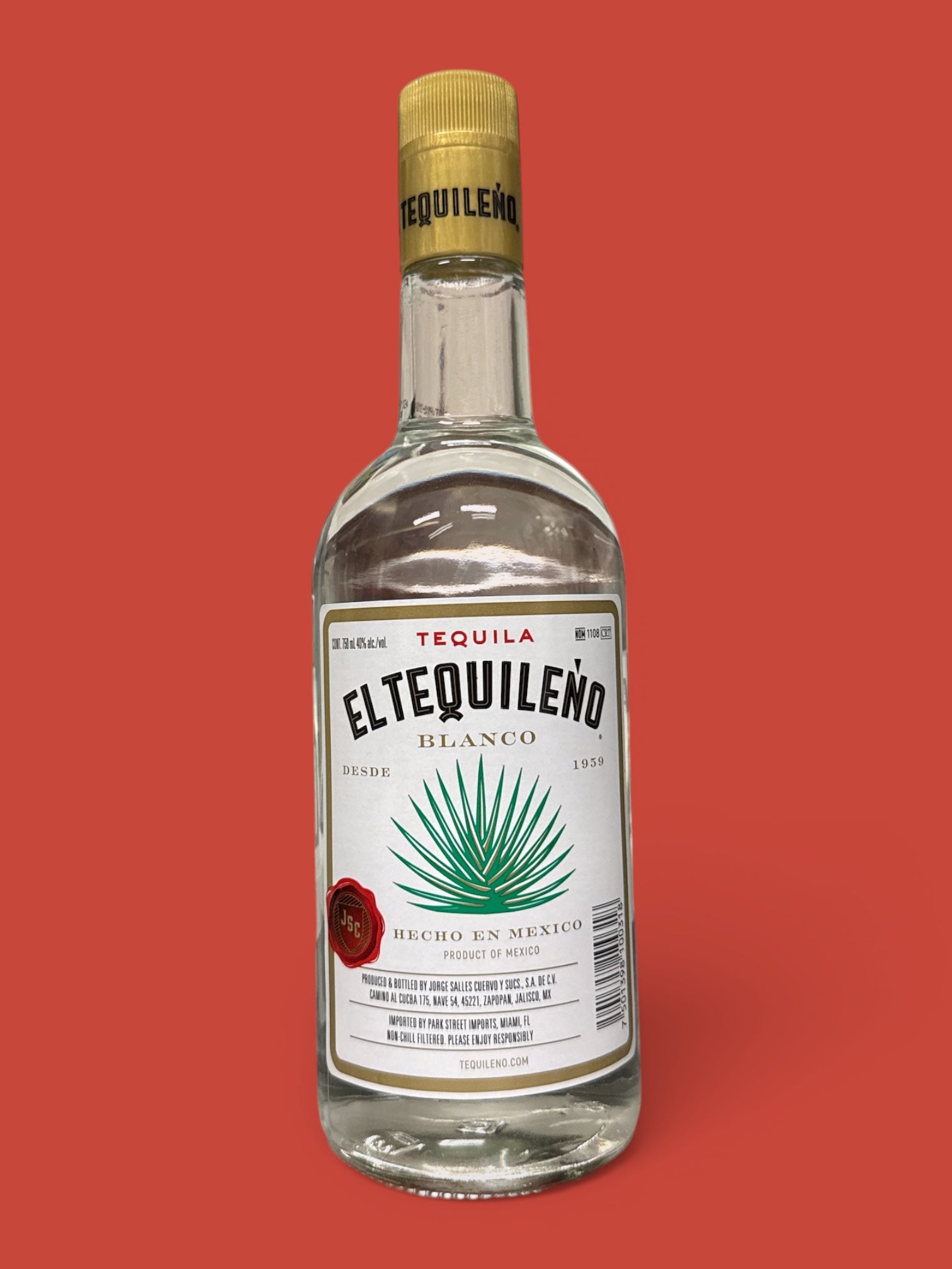 El Tequileño-Tequila Blanco , 750 mL, Single Bottle