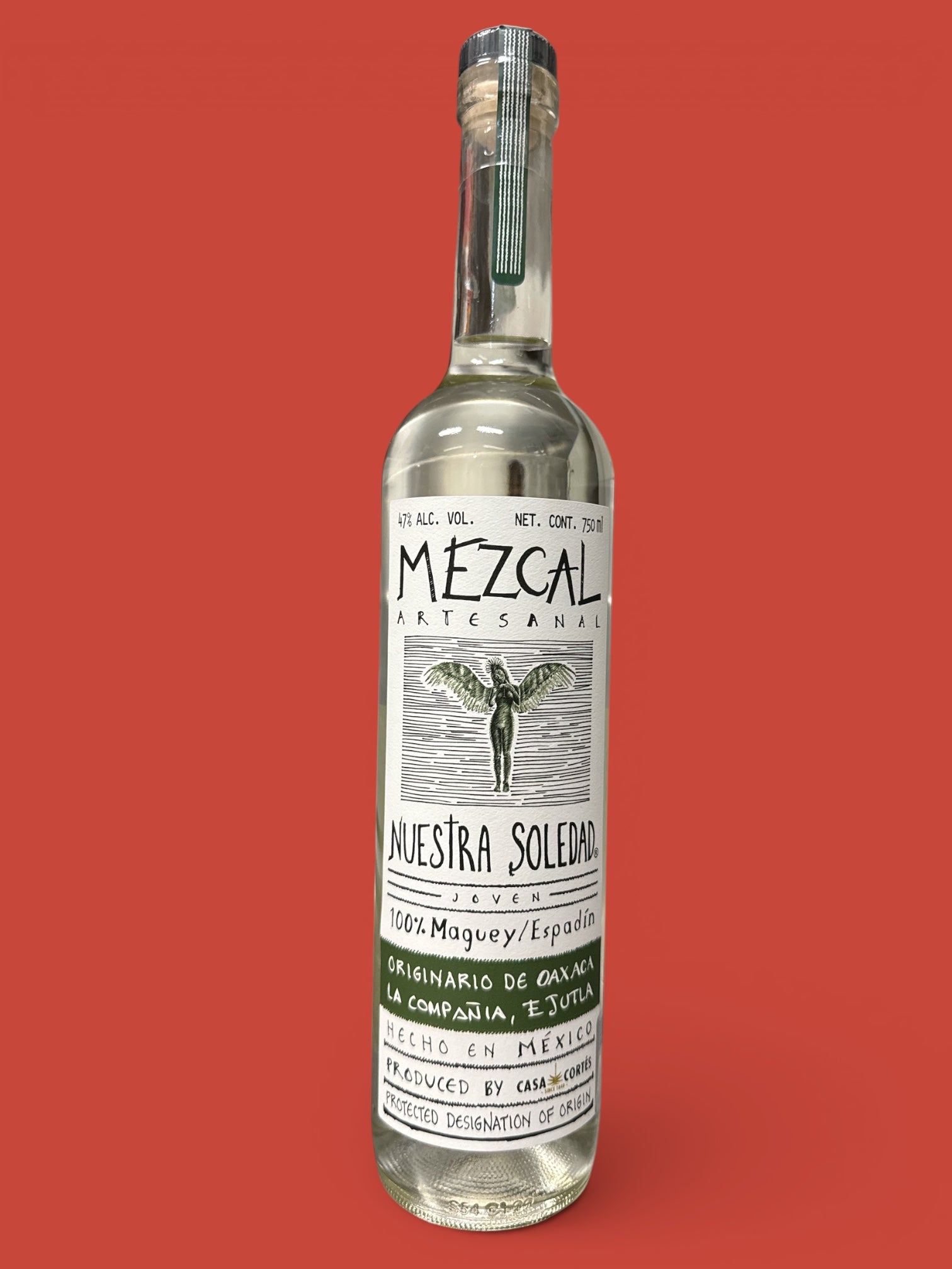Nuestra Soledad - Ejutla Mezcal, 750 ml, Glass Bottle