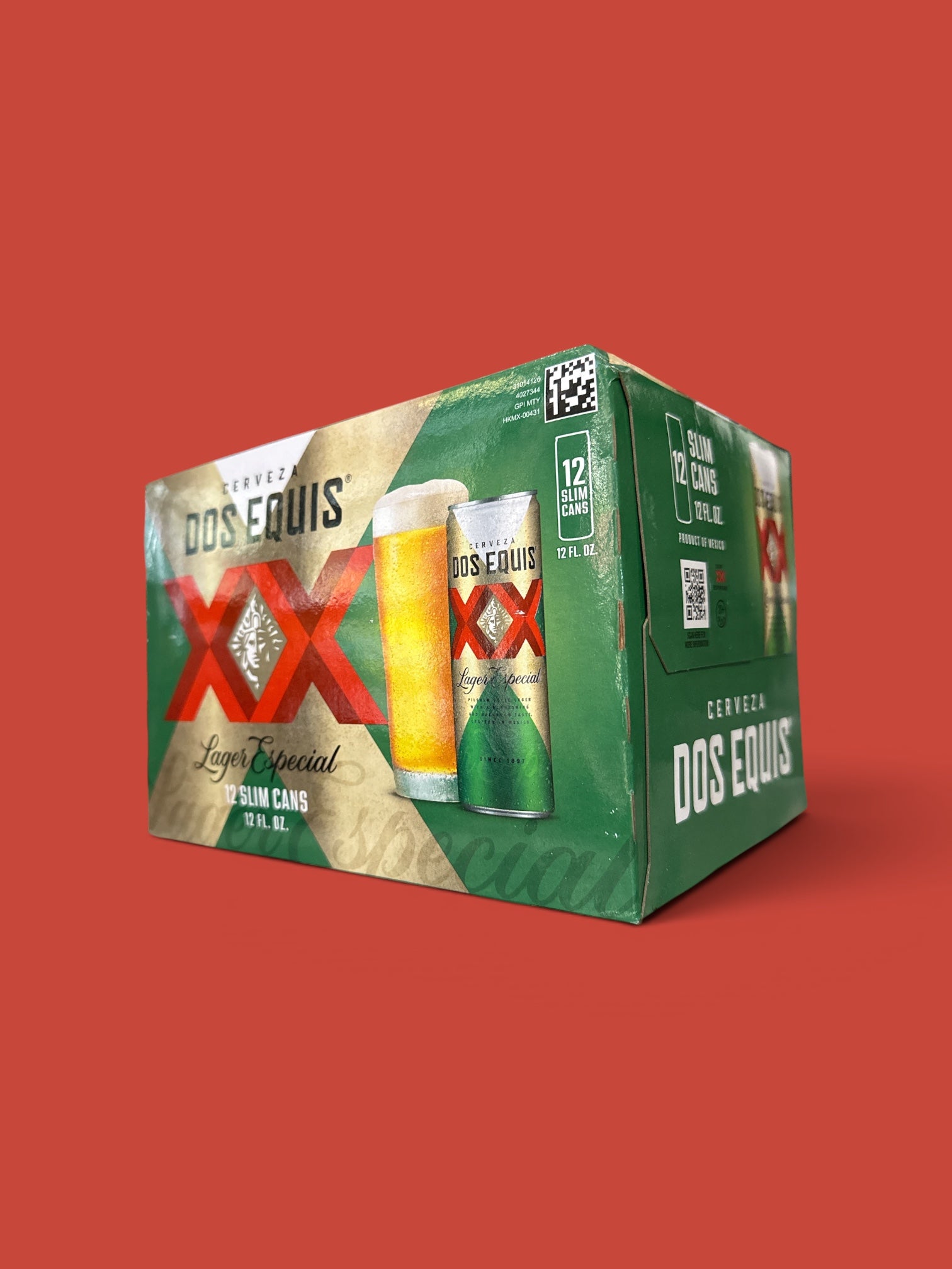 Dos Equis Lager- American Lager Beer, 12 oz Cans, 12 Pack