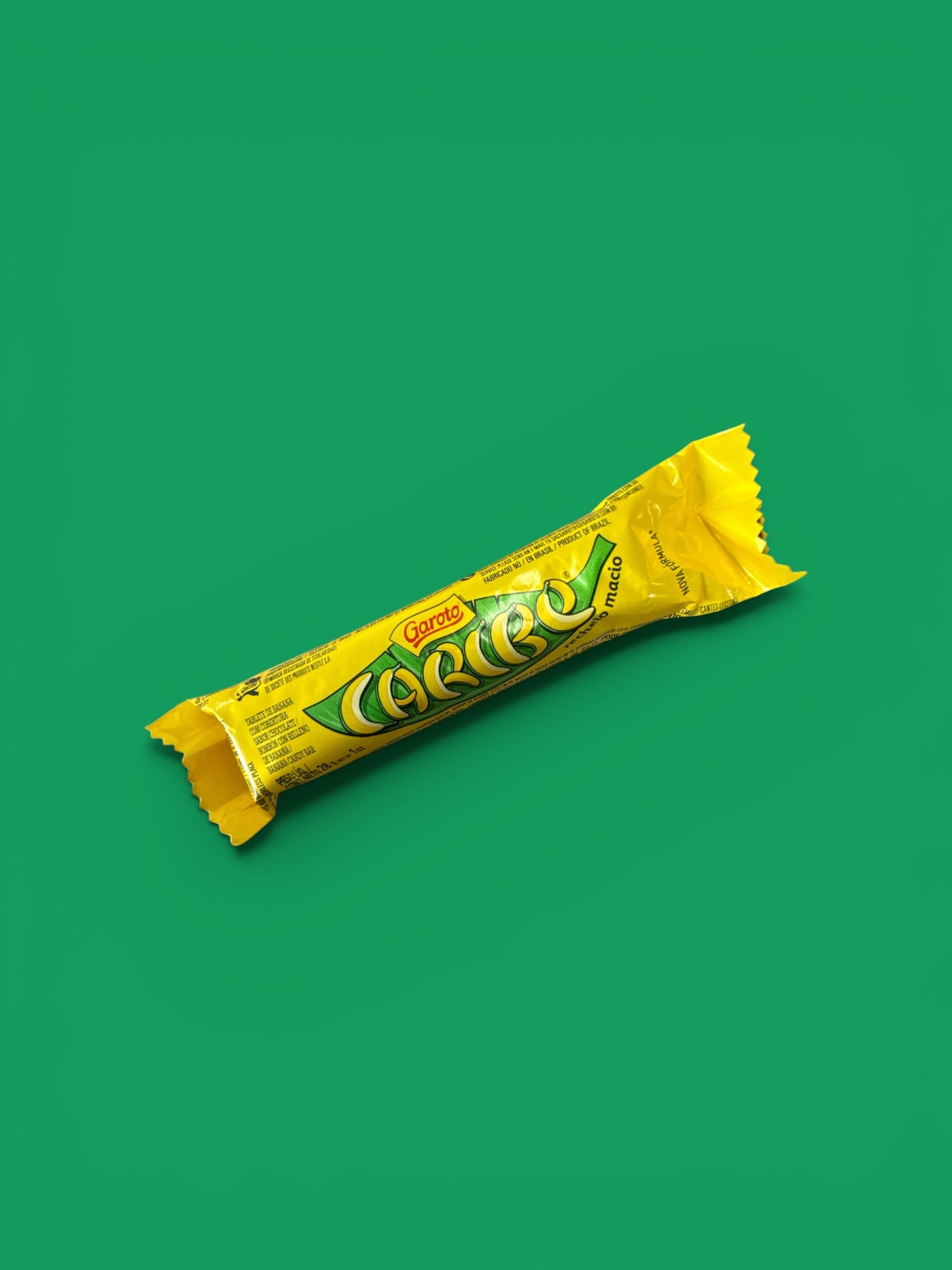 Garoto - Caribe Banana Candy Bar, 28 gr, single bar