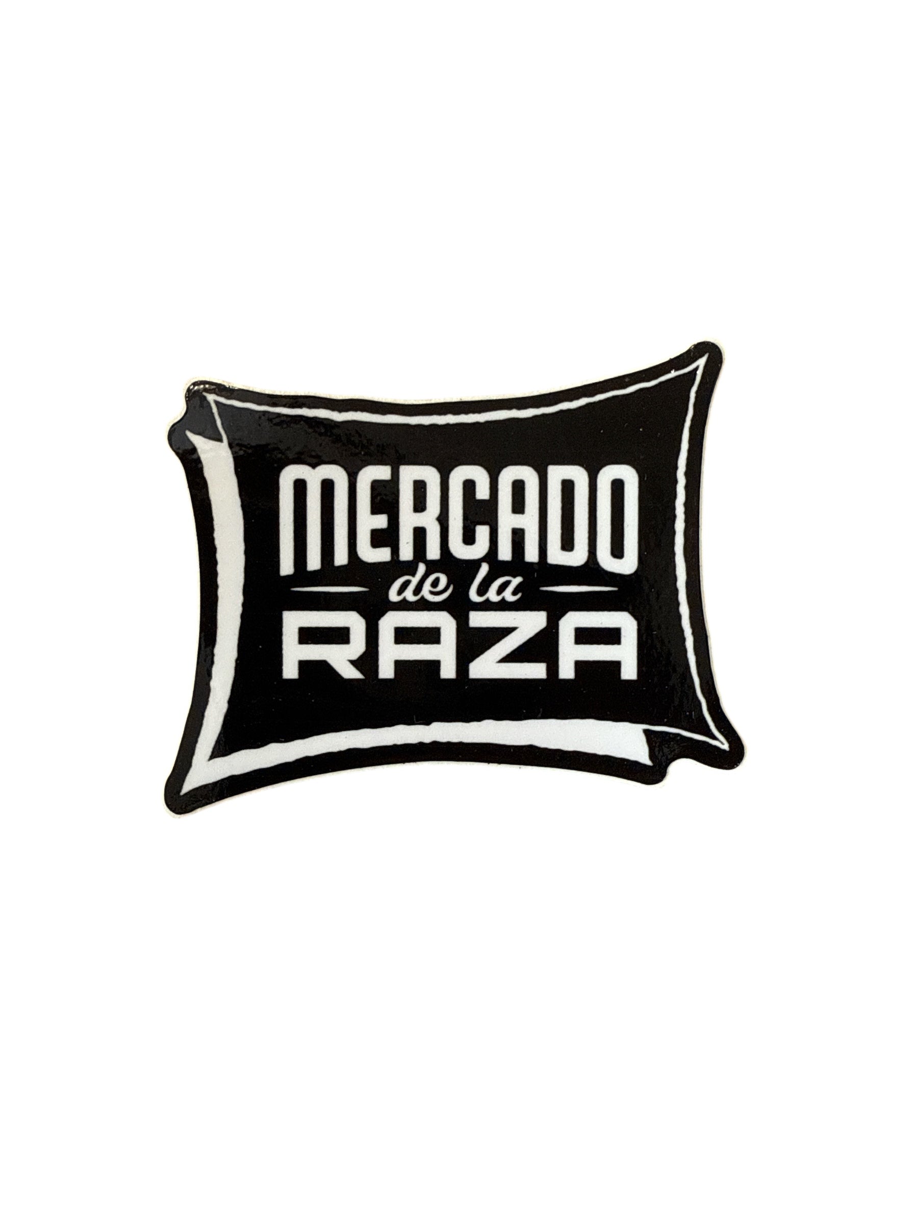 Mercado de La Raza- 3” Logo Sticker Black on White