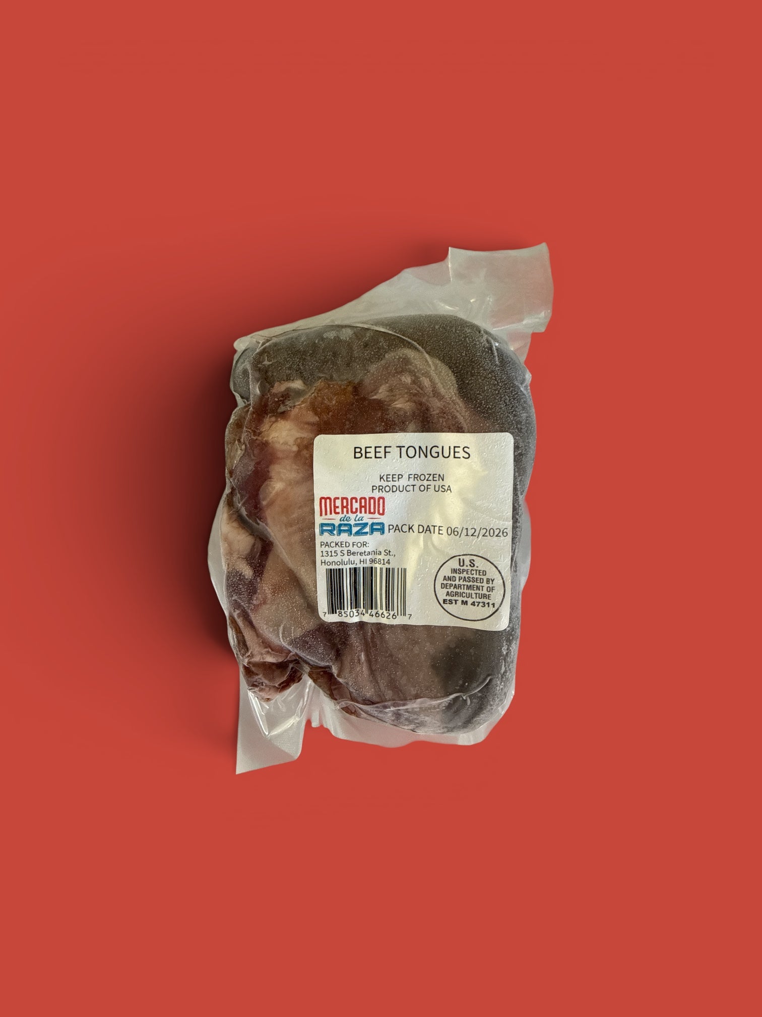 MDLR - Frozen Lengua de Res/ Beef Tongue (1 lb)