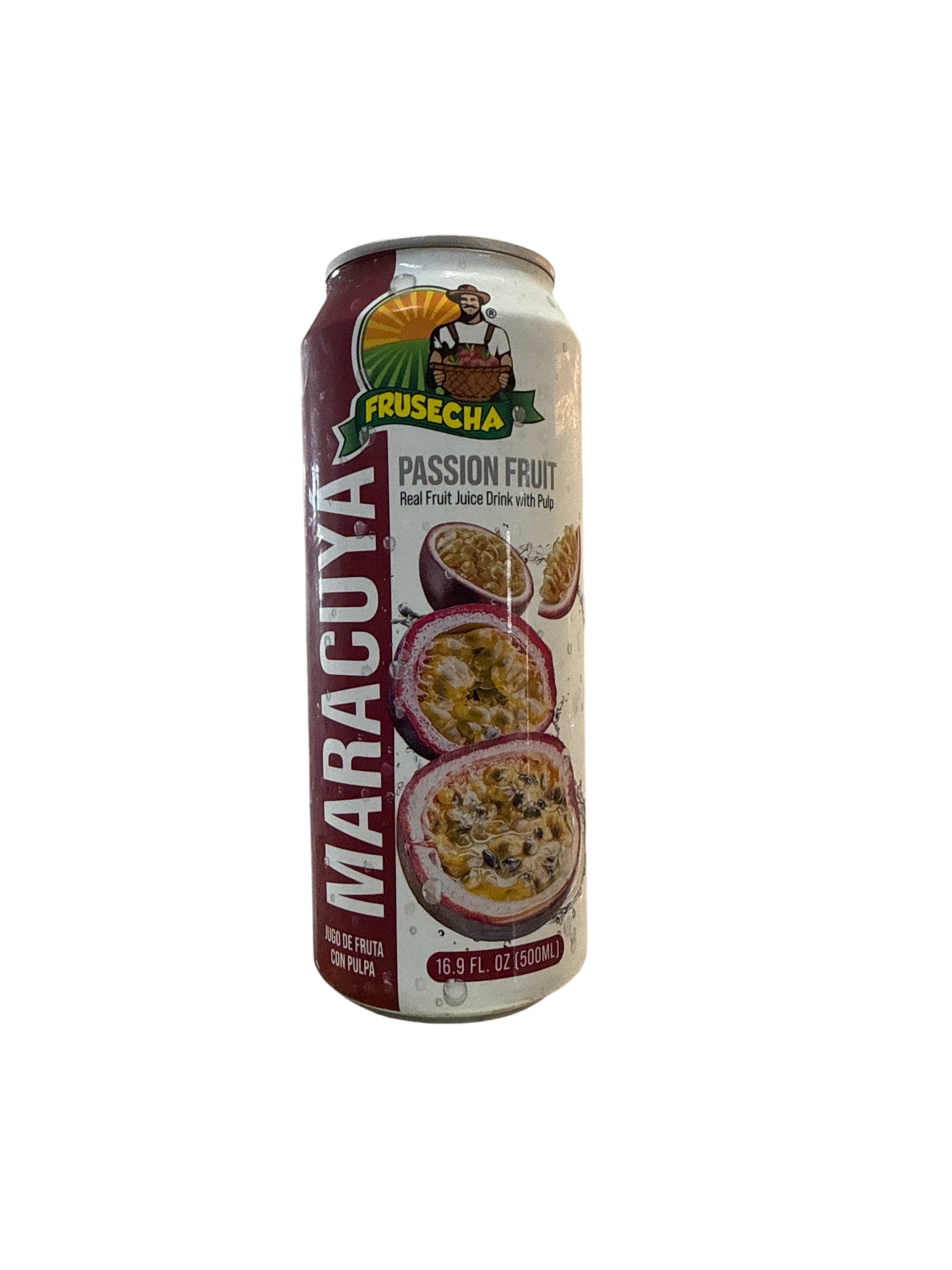 Frusecha- Jugo de Maracuya con Pulpa, 16.9 oz, Can