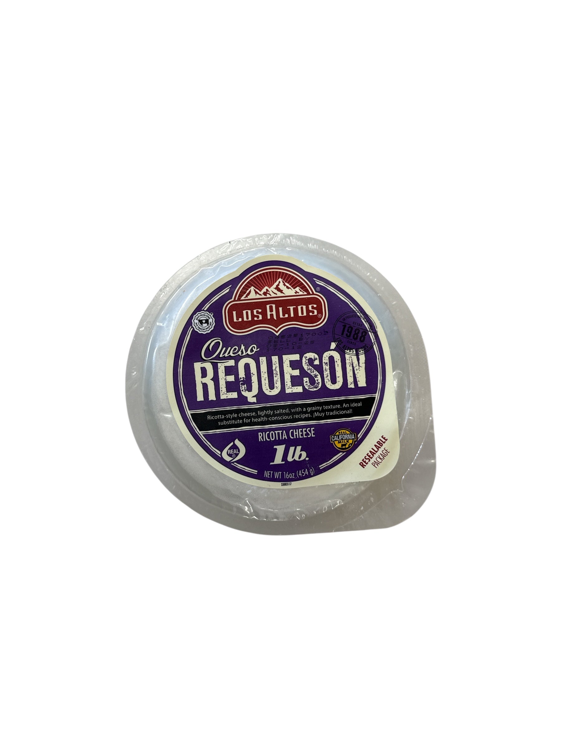 Los Altos - Queso Requeson, 16 oz, single