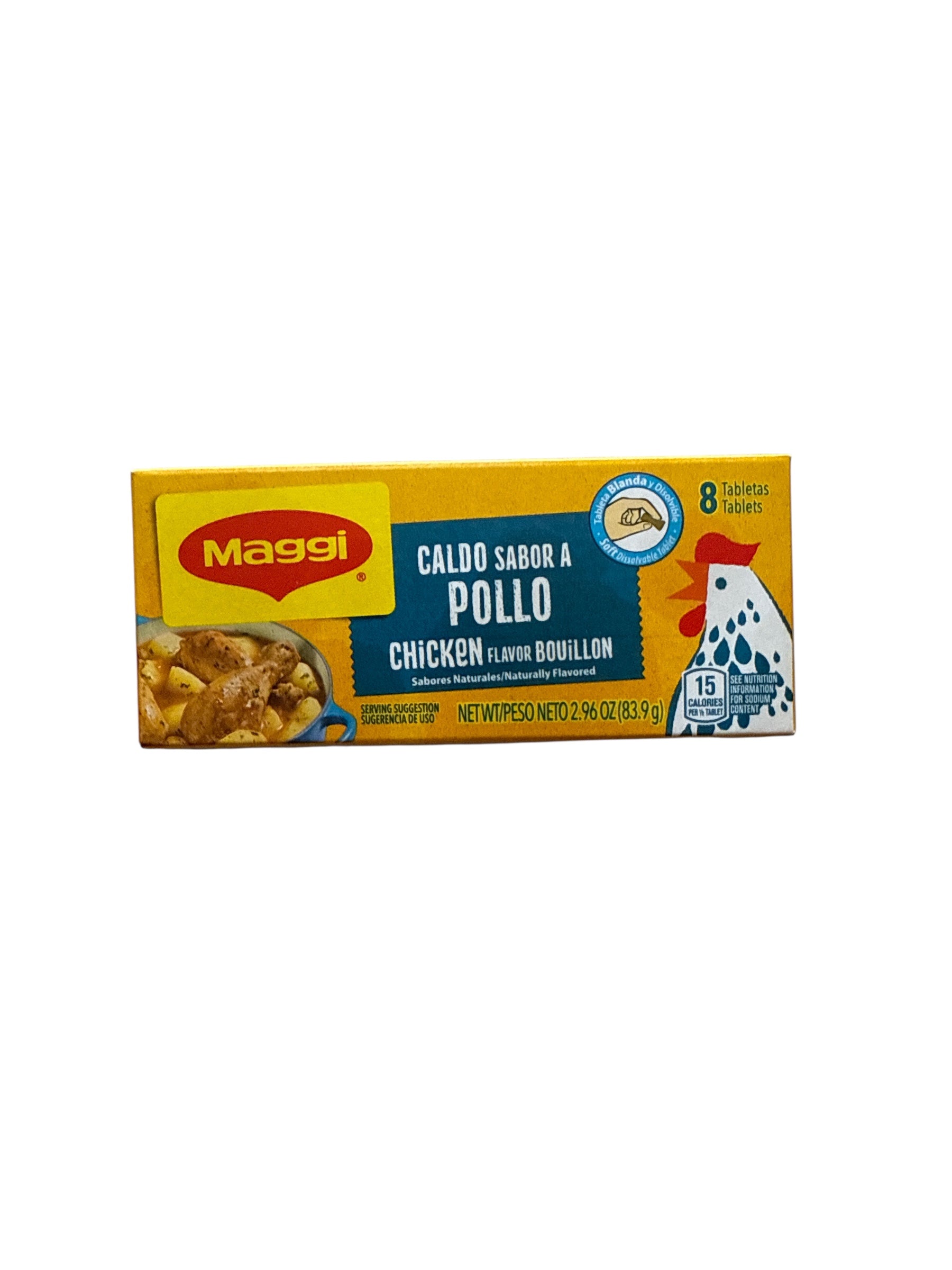 Maggi - Chicken Flavor Bouillon, 2.96 oz, Single Box