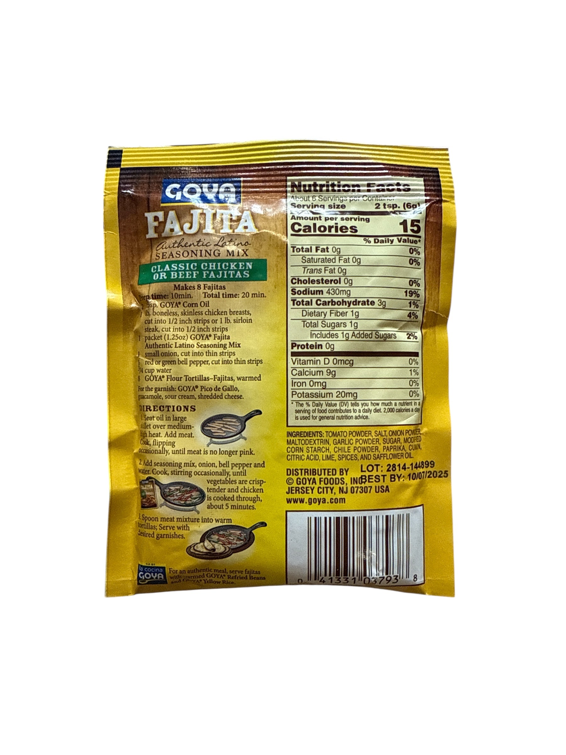 Goya - Fajita Seasoning Mix (1.25oz)