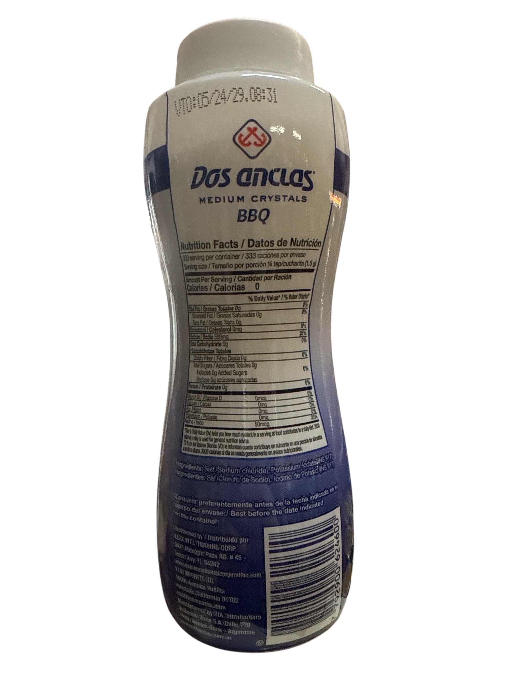 Dos Anclas- Sal Palmera en Salero, 500 g, Single Bag