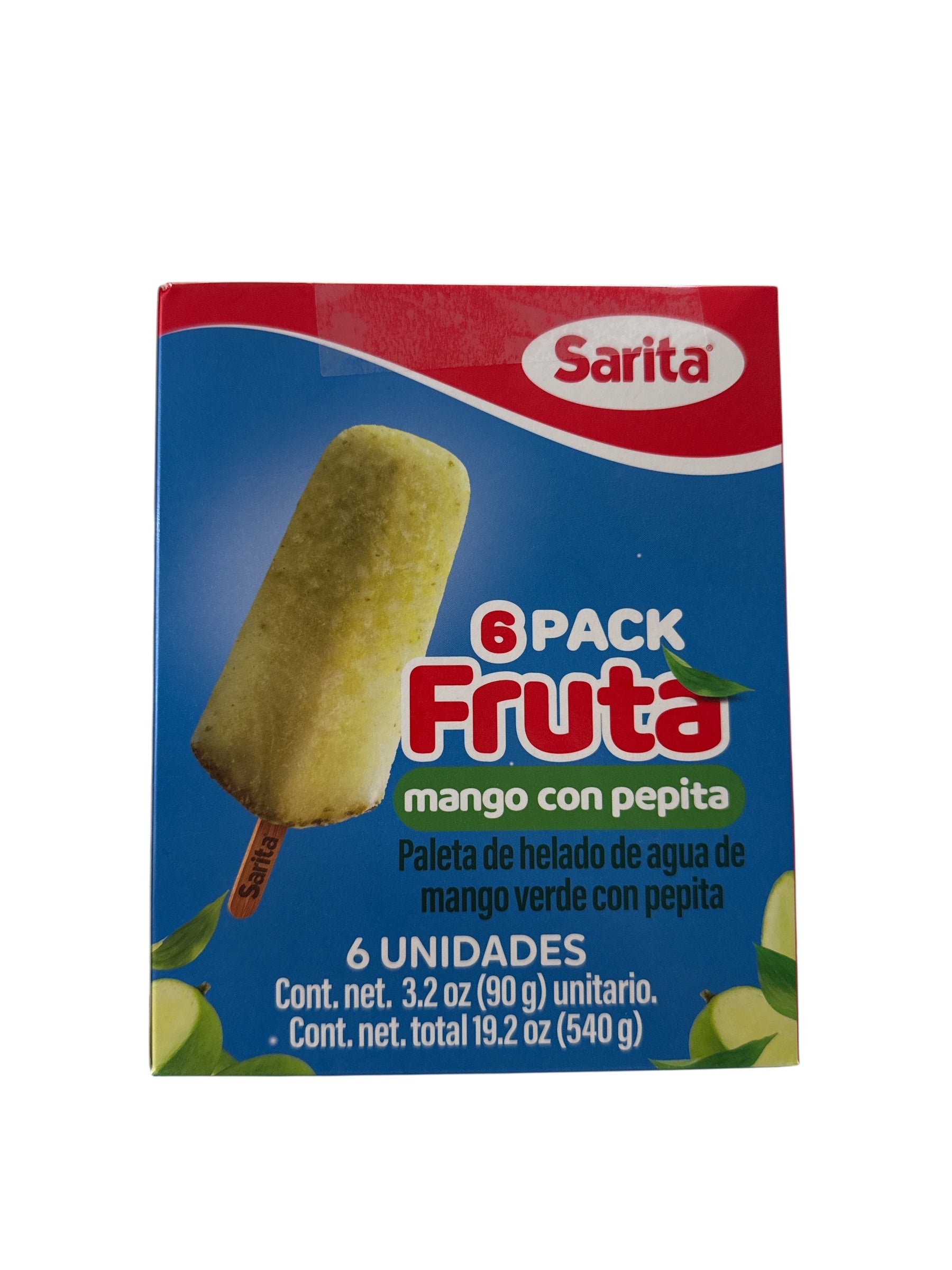 Sarita- Mango with pumpkin seed Flavored Popsicle, 19.2 oz