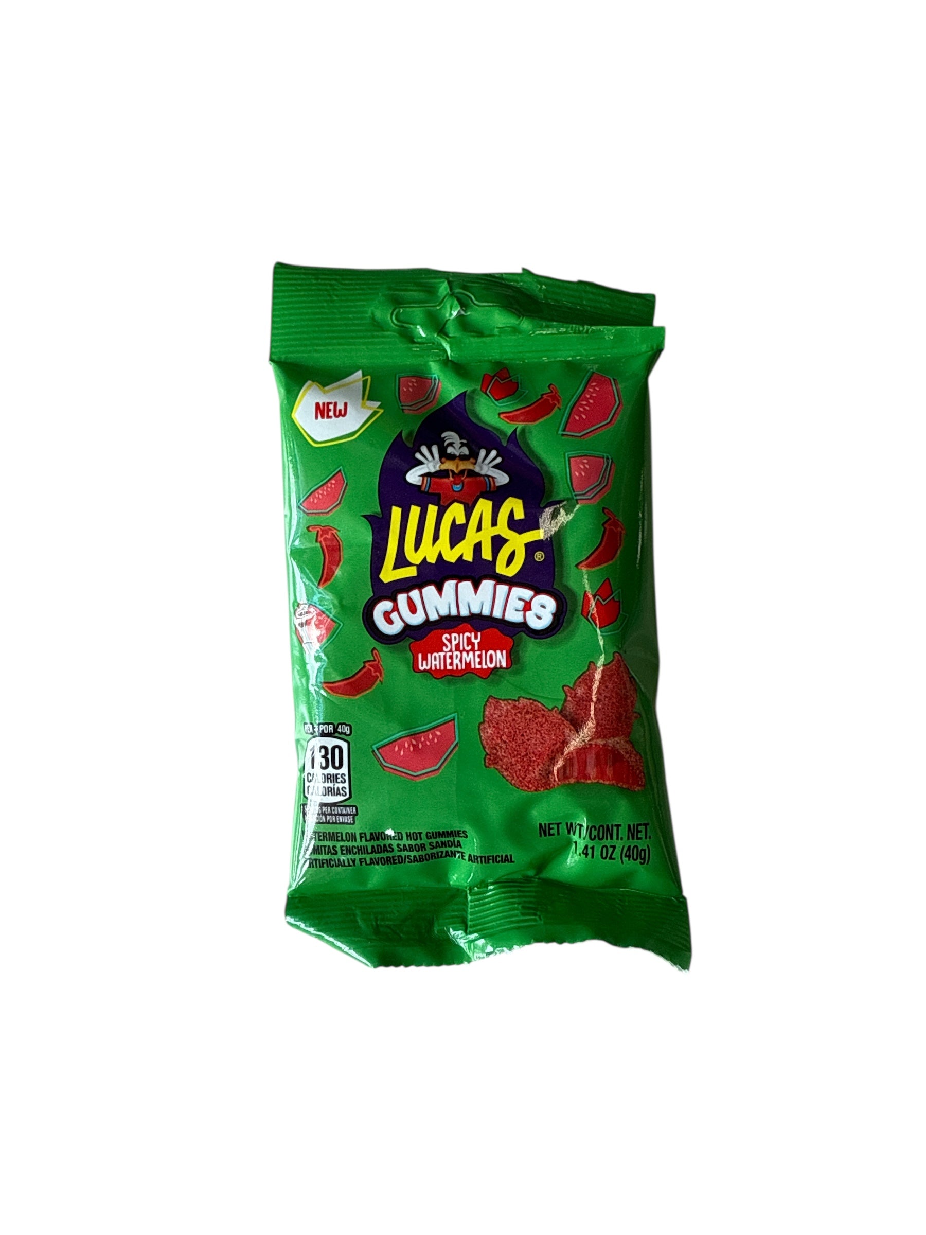 Lucas- Gummies Spicy Sandia Snack Size, 40 g