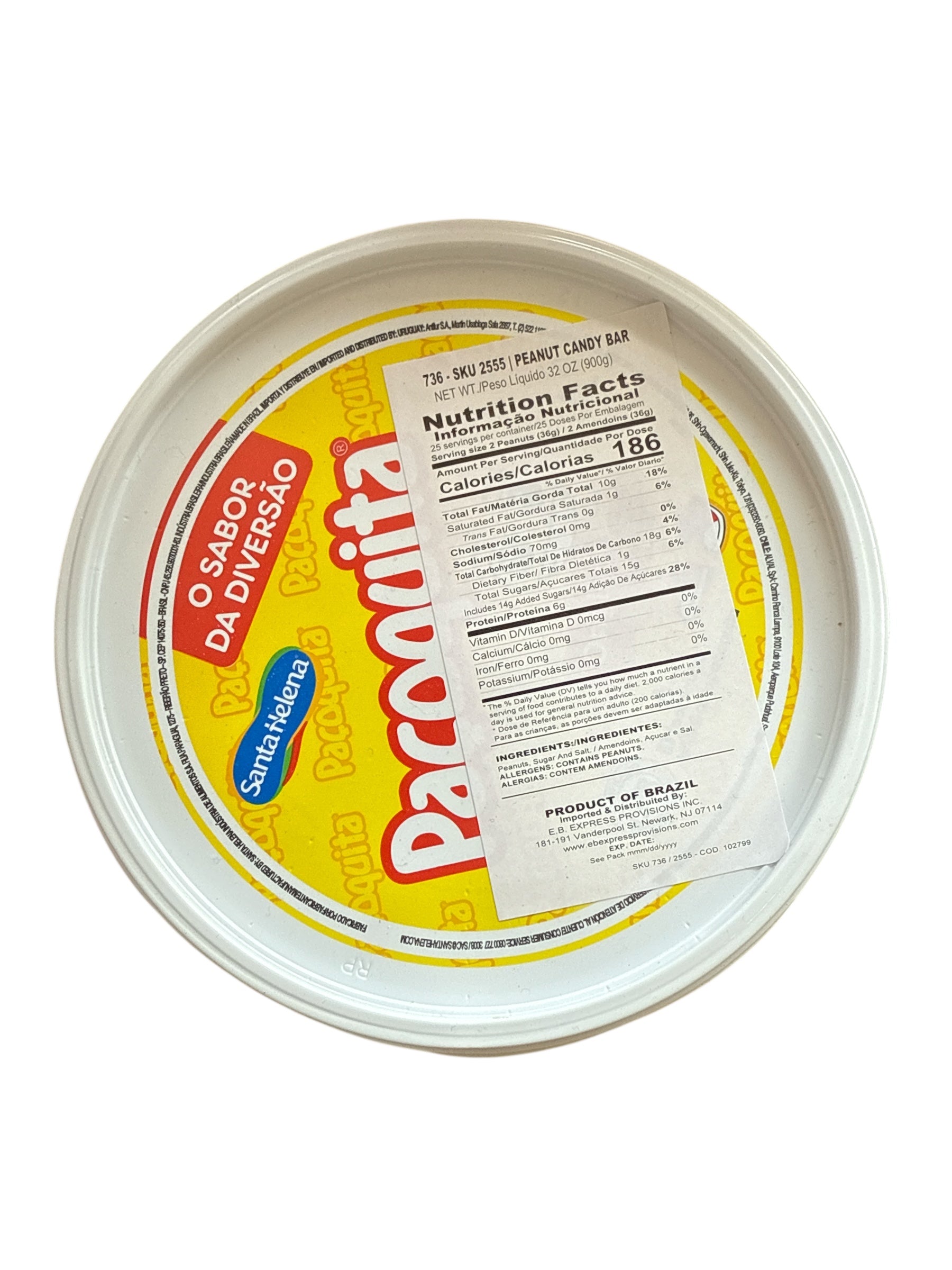 Santa Helena - Paçoquita Tablete, 900g