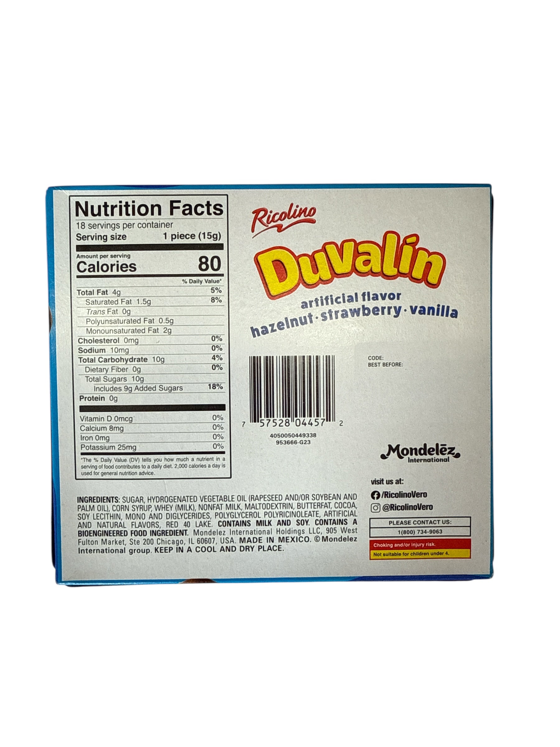 Ricolino - Duvalin Trisabor, 18 pieces, Single Box