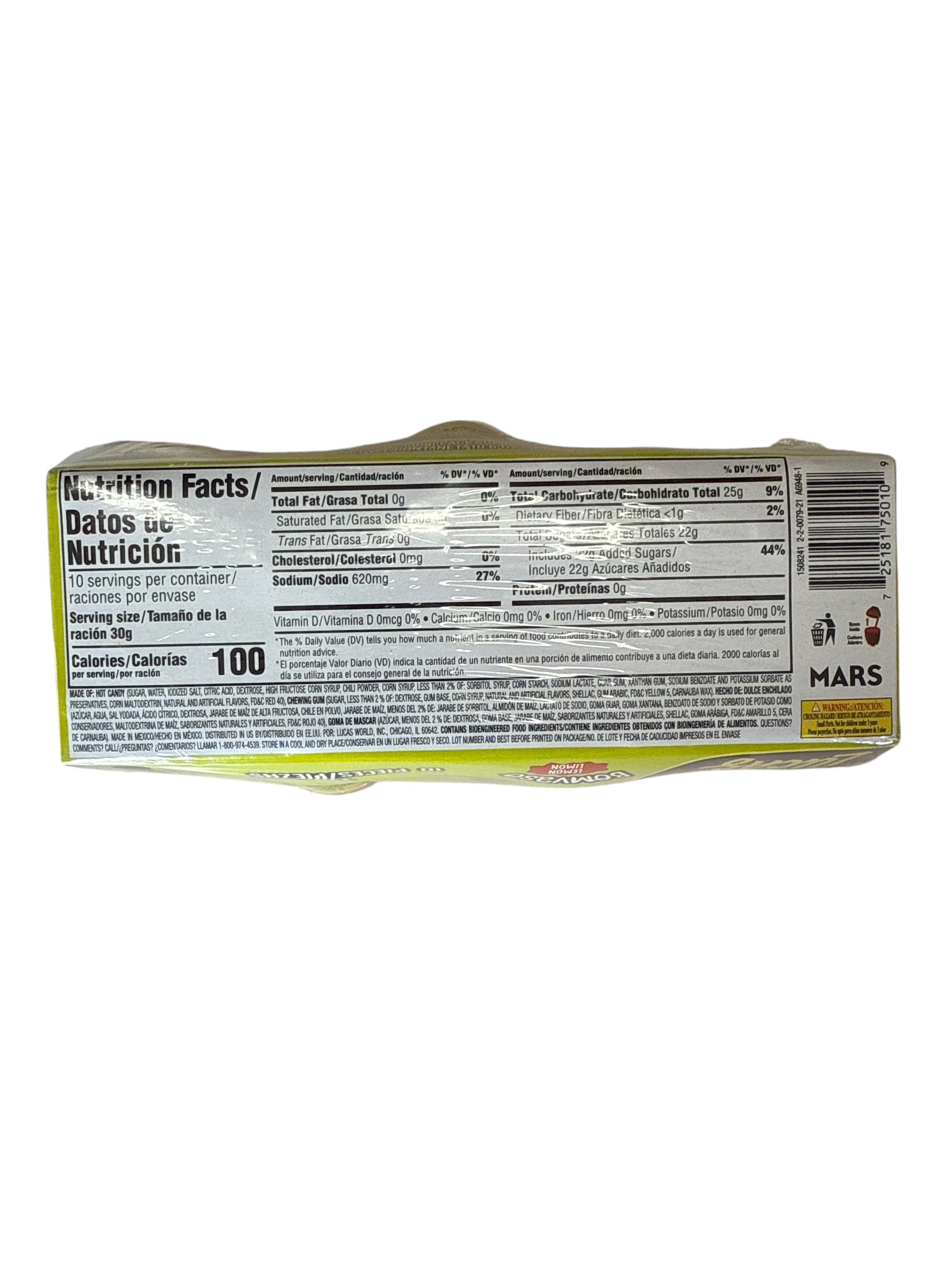 Lucas Bomvaso Lemon, 10 pc, 1.06 oz