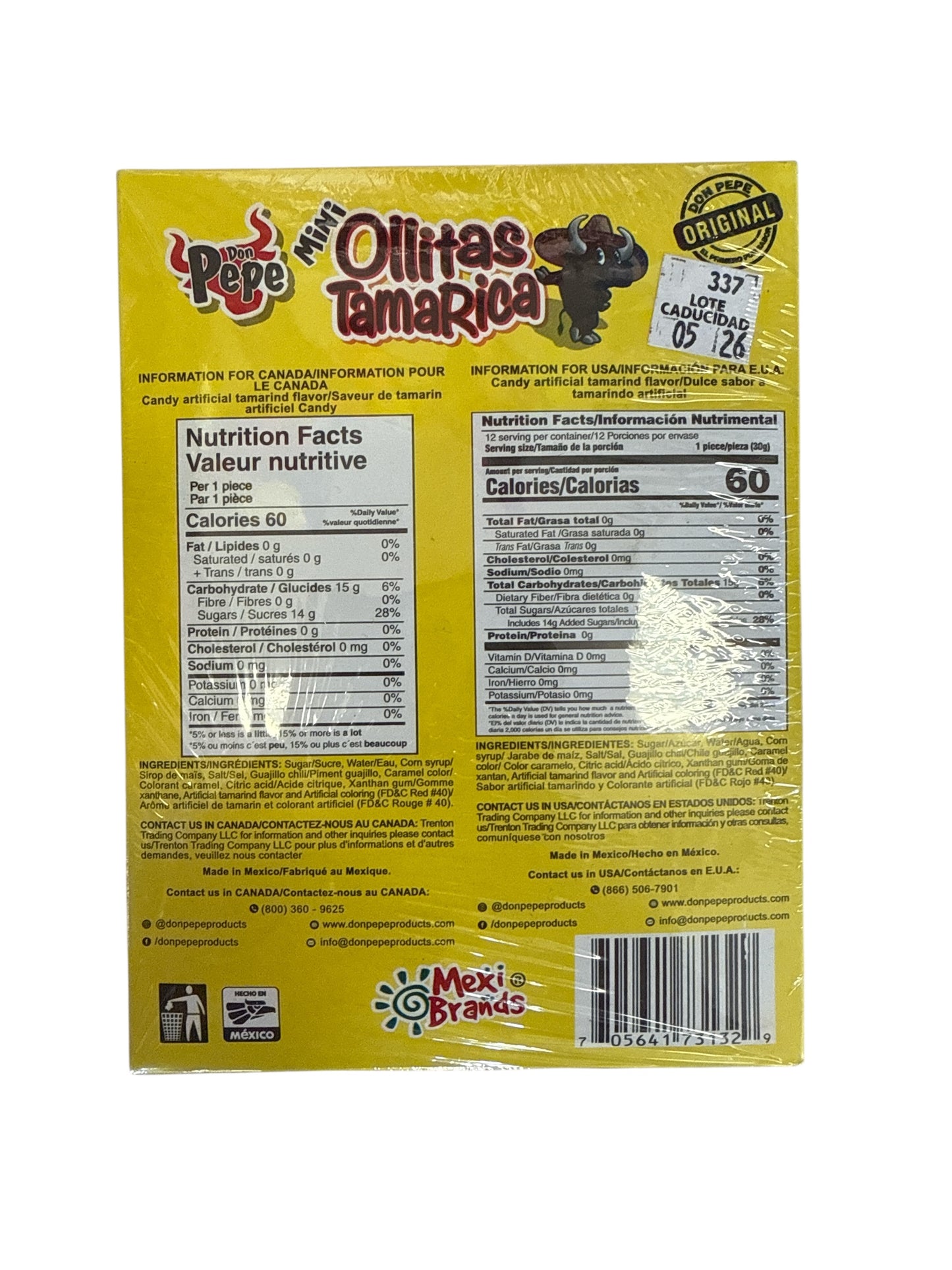 Don Pepe - Mini Ollitas Tamaricas, 12 ct