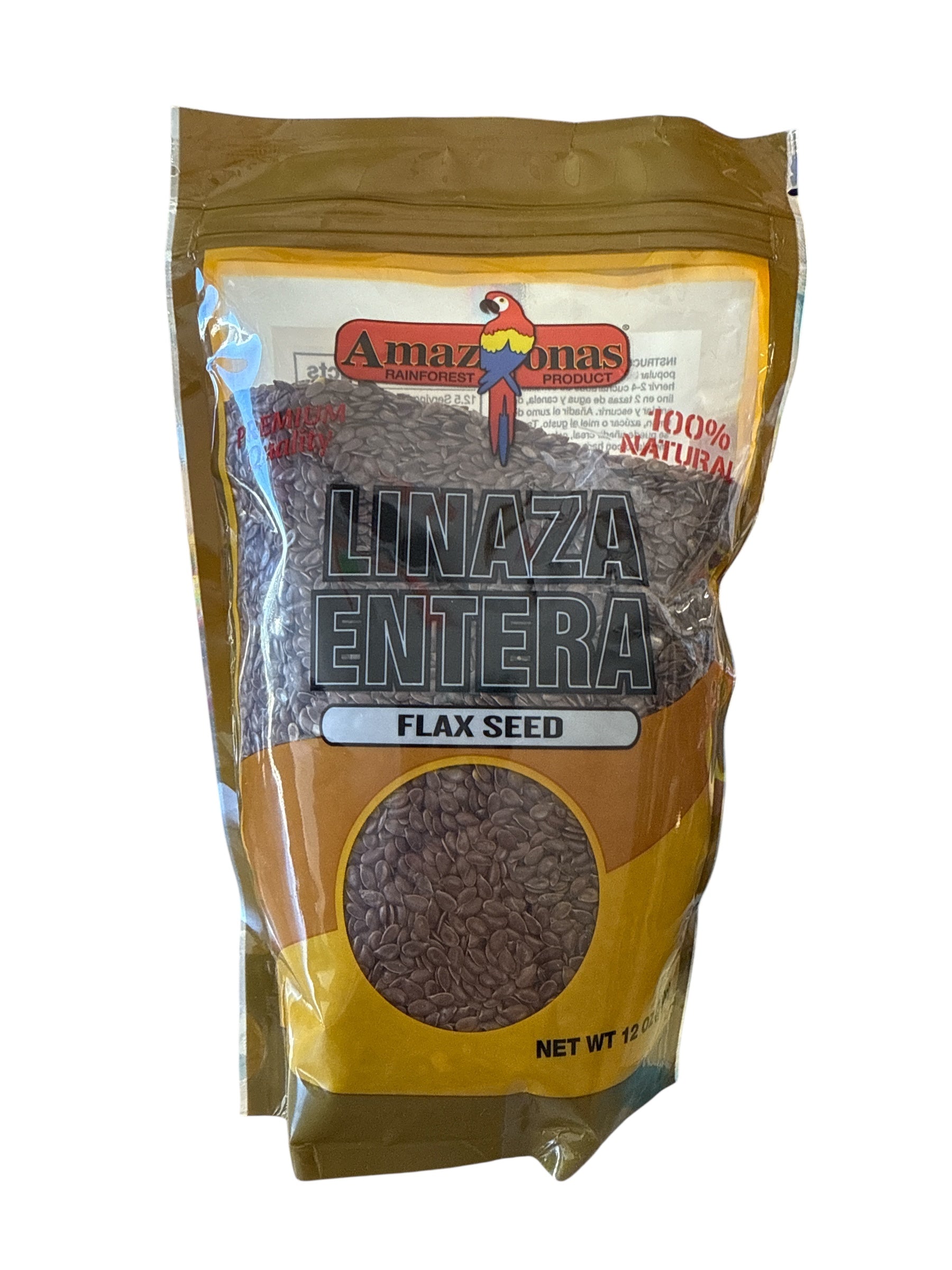 Amazonas - Linaza entera, 12 oz, Single bag