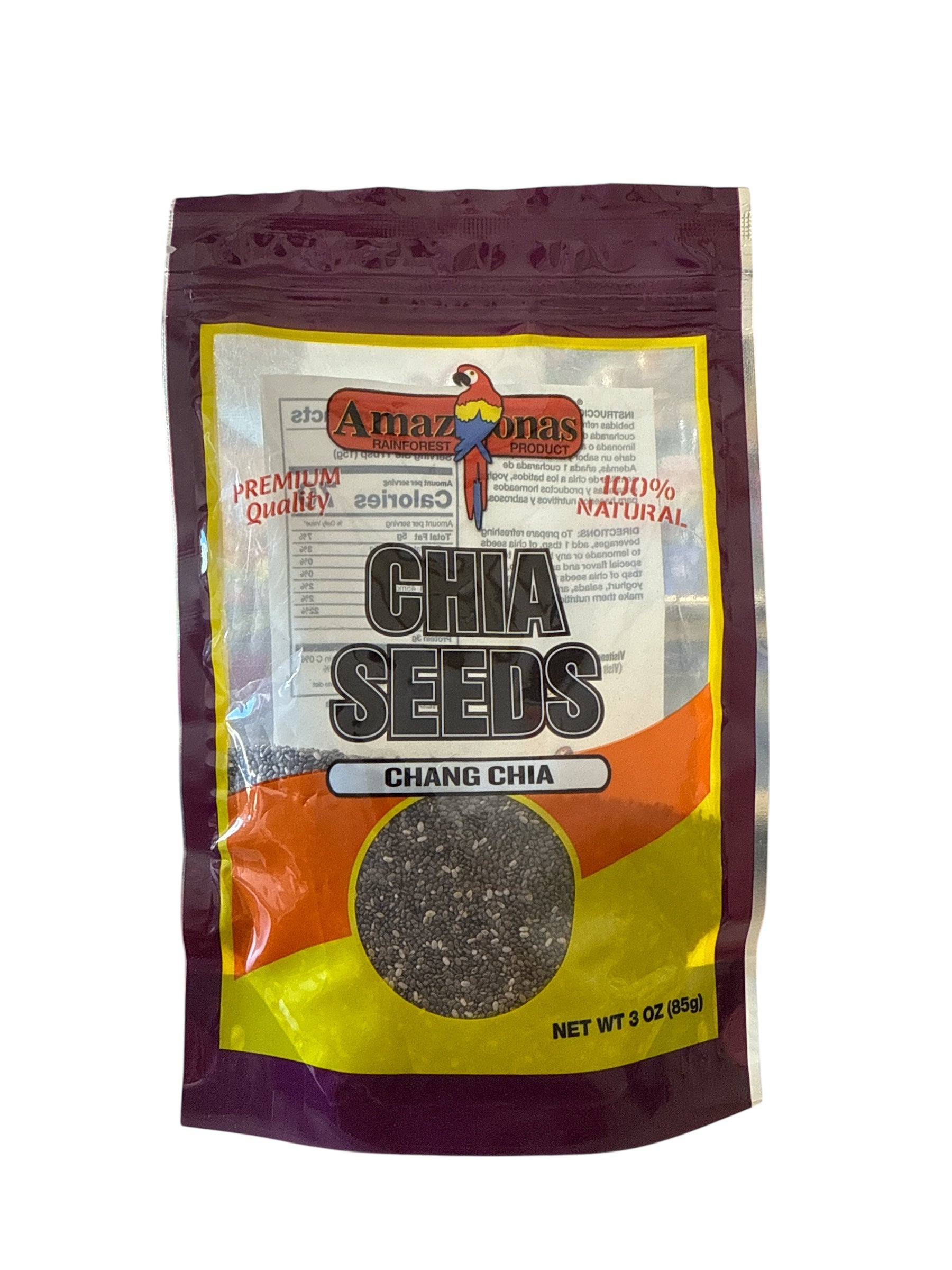 Amazonas - Chia chang seeds, 3 oz, Single bag