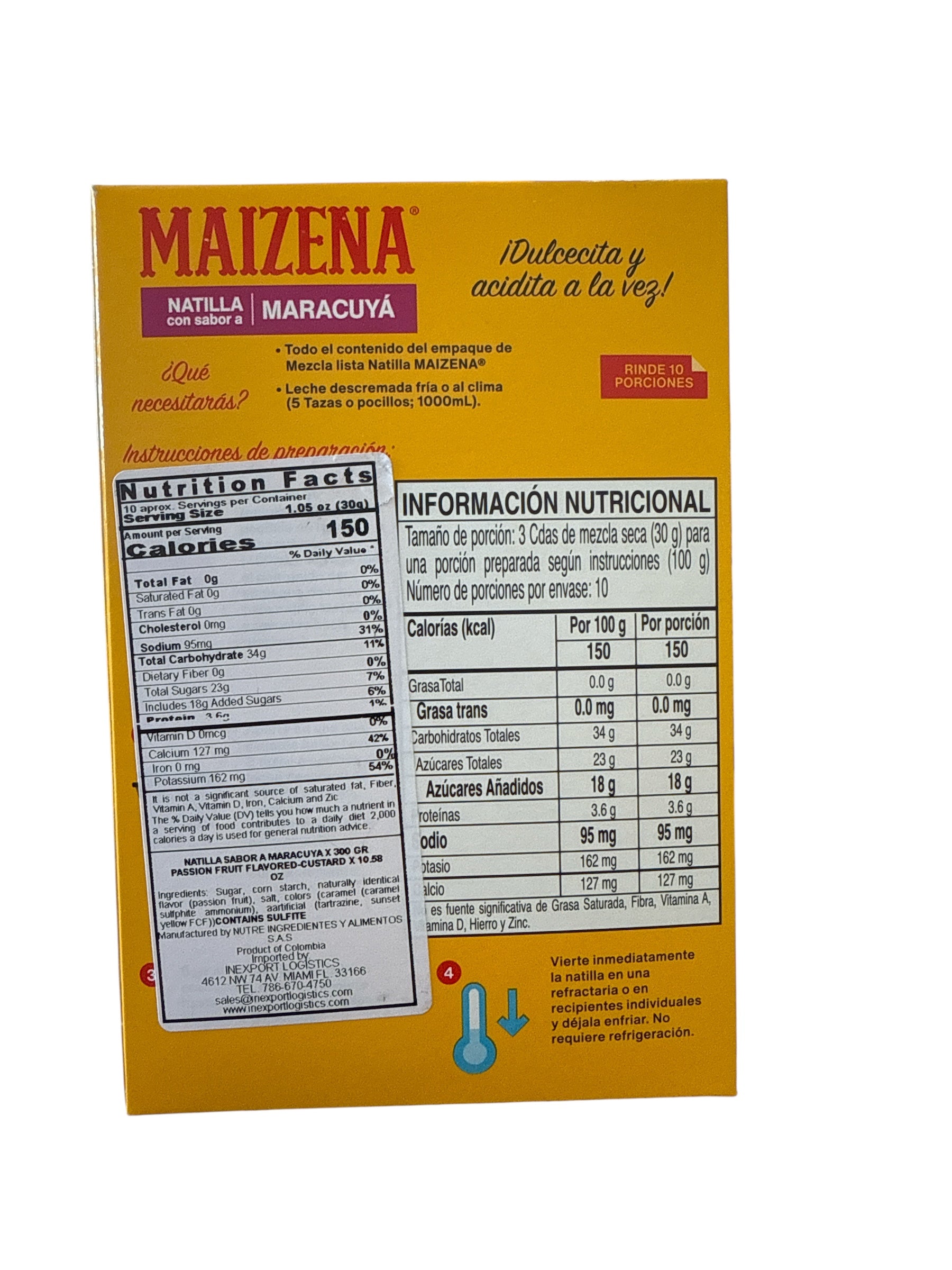 Maizena - Natilla Maracuya, 300 g, Single box