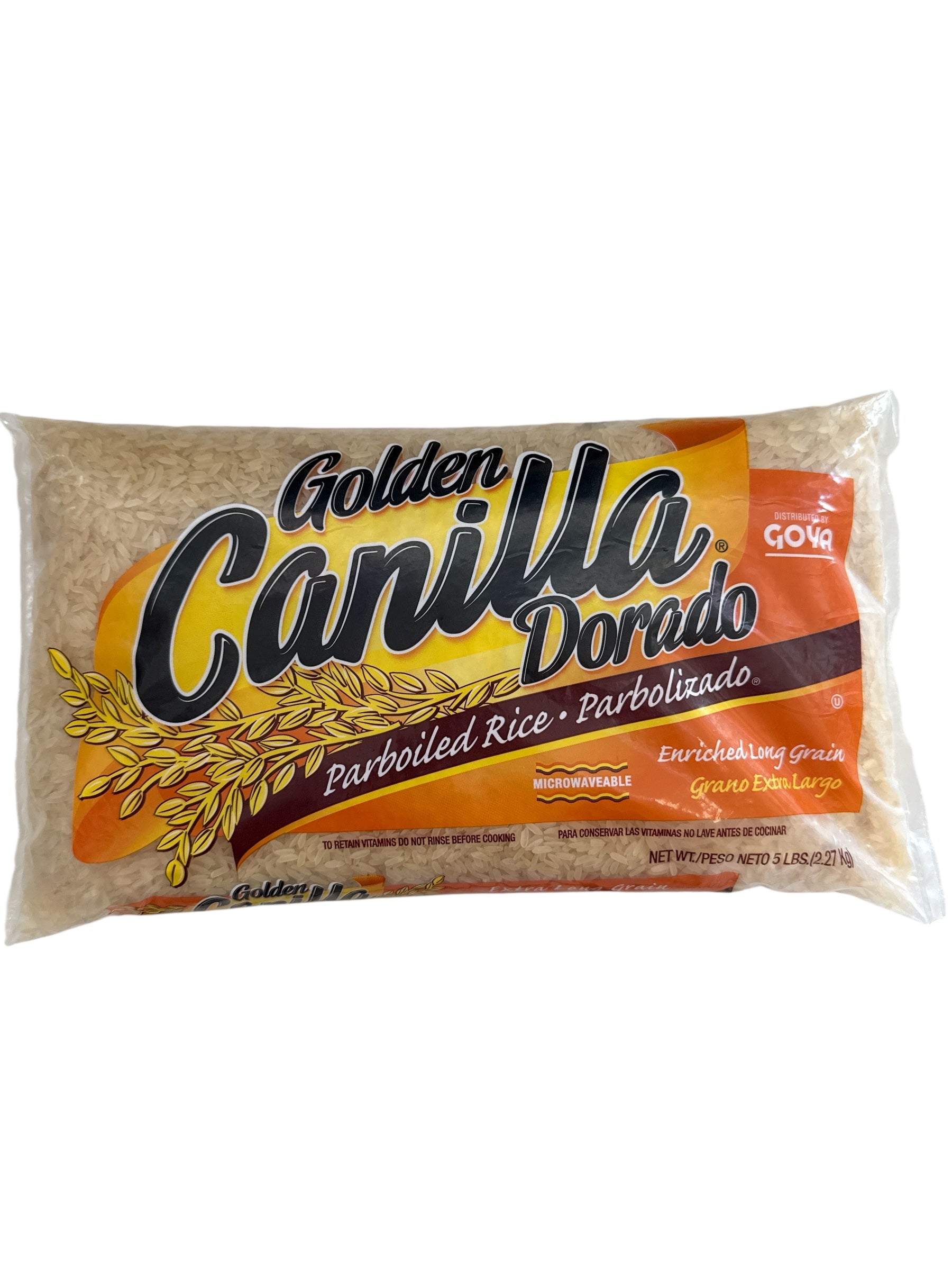 Goya - Golden Canilla Dorado Parboiled Rice, 80 oz, Bag