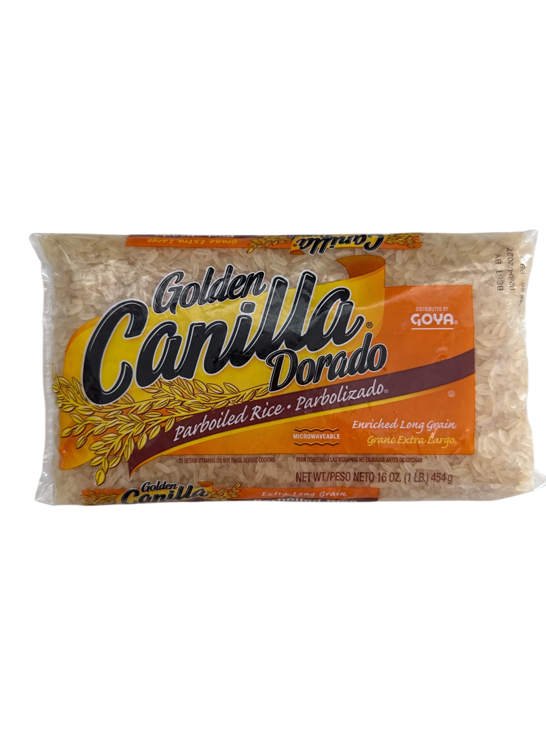 Goya - Golden Canilla Dorado Parboiled Rice, 16 oz, Bag