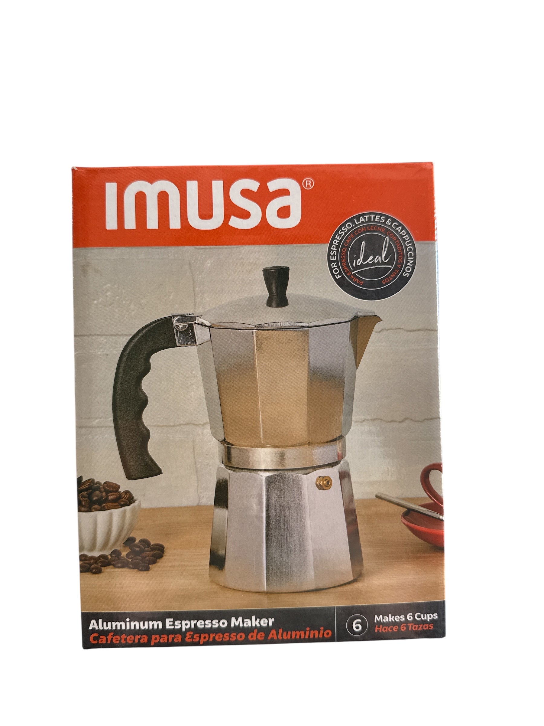 Imusa- Aluminum Espresso/Coffee Maker- 6 cup