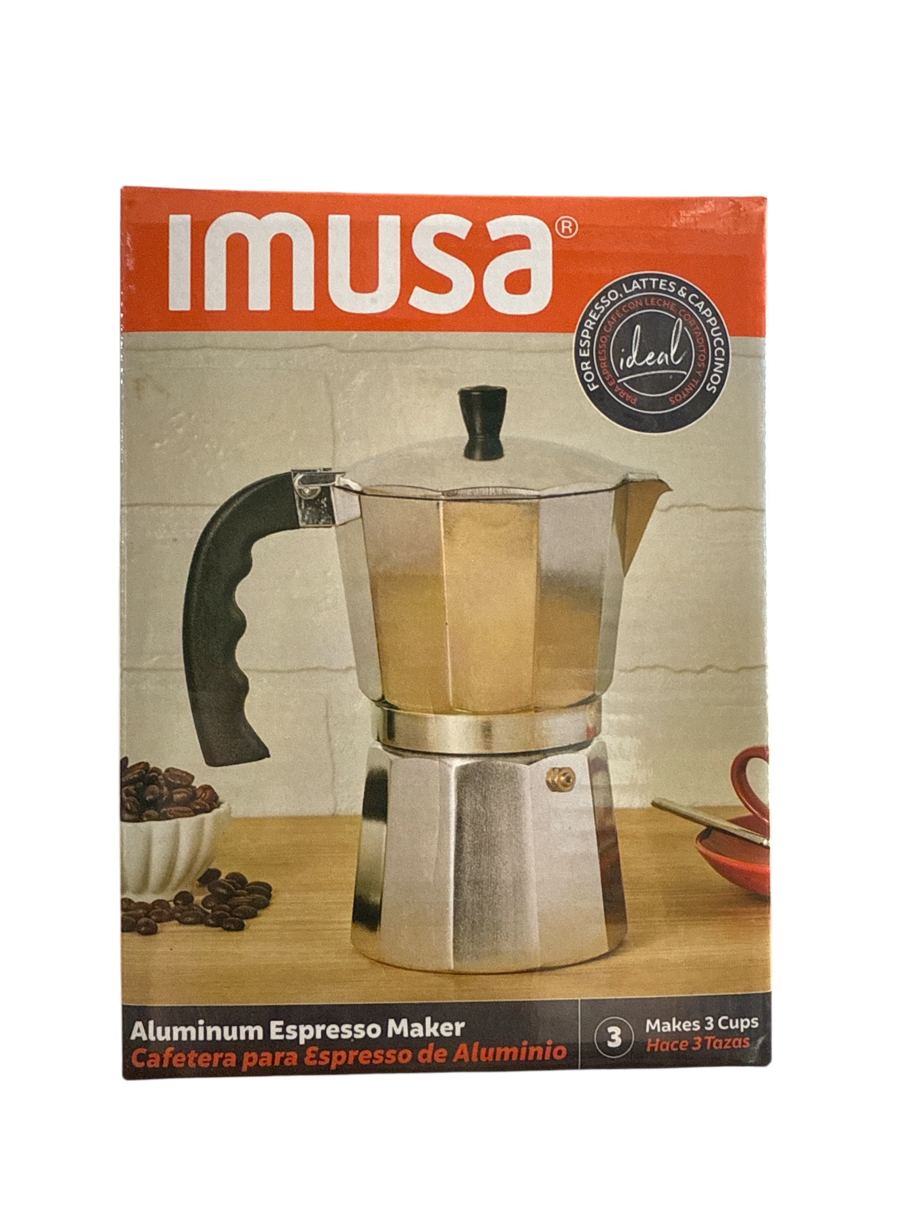 Imusa- Aluminum Espresso/ Coffee Maker- 3 cup