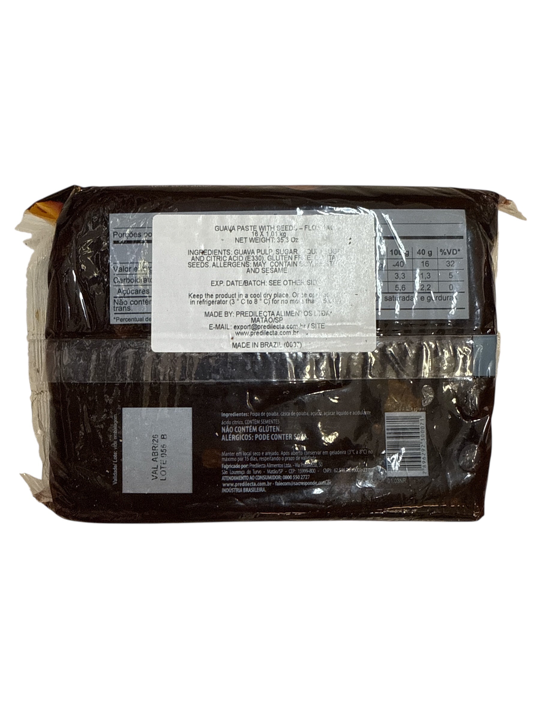 Predilecta - Goiabada Cascao, 1.01 kg, Single bar