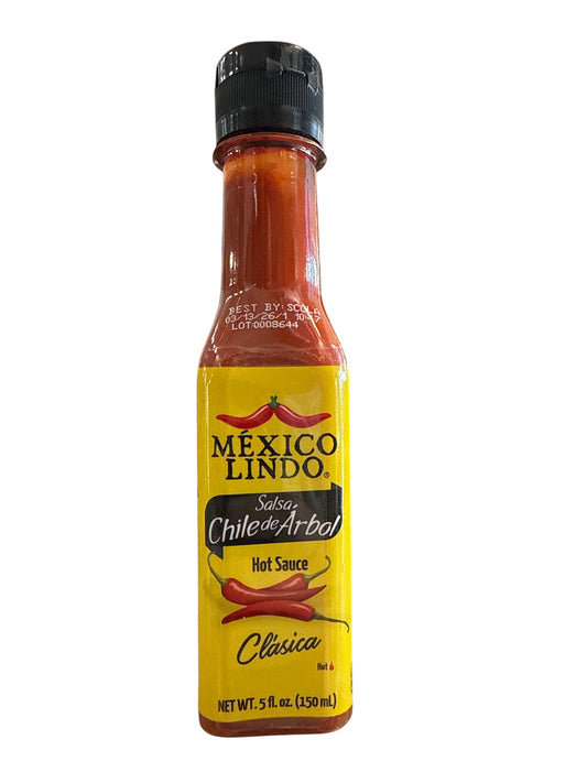 Mexico Lindo- Salsa chile de arbol, (5 oz)