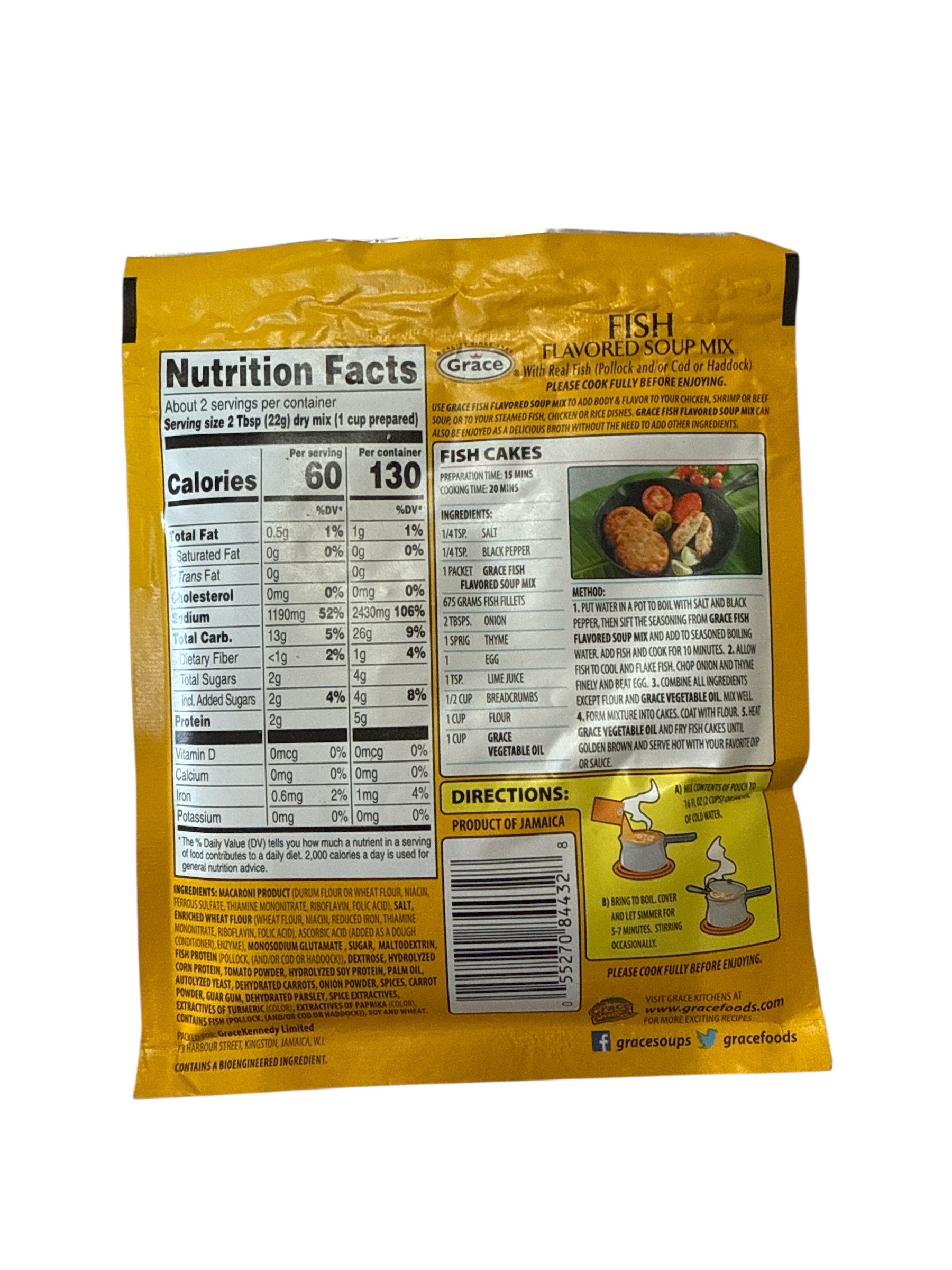 Grace - Fish Flavored Soup Mix, 1.6 oz, Single bag