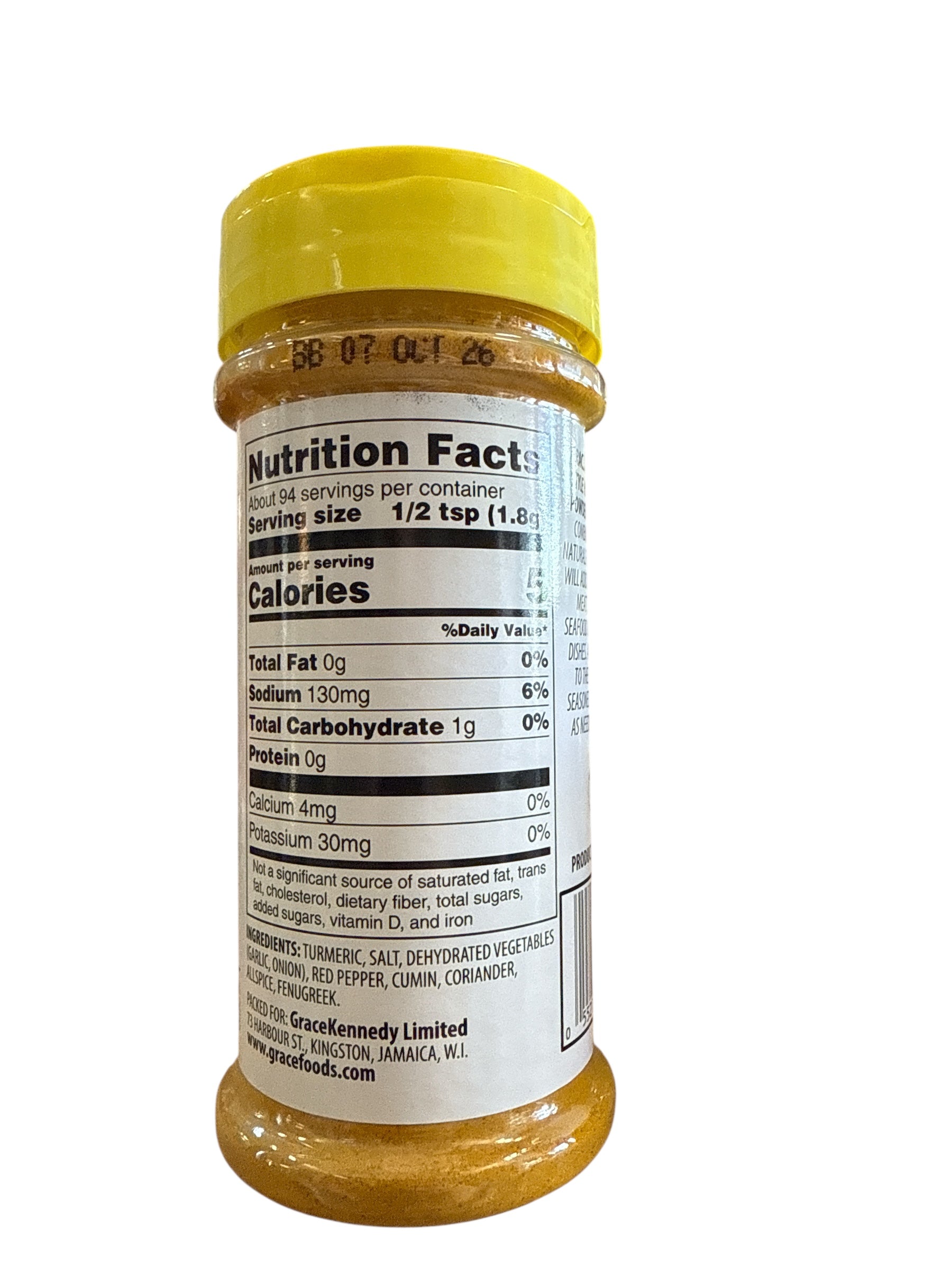 Grace - Hot Curry Powder, 6 oz, Single Bottle