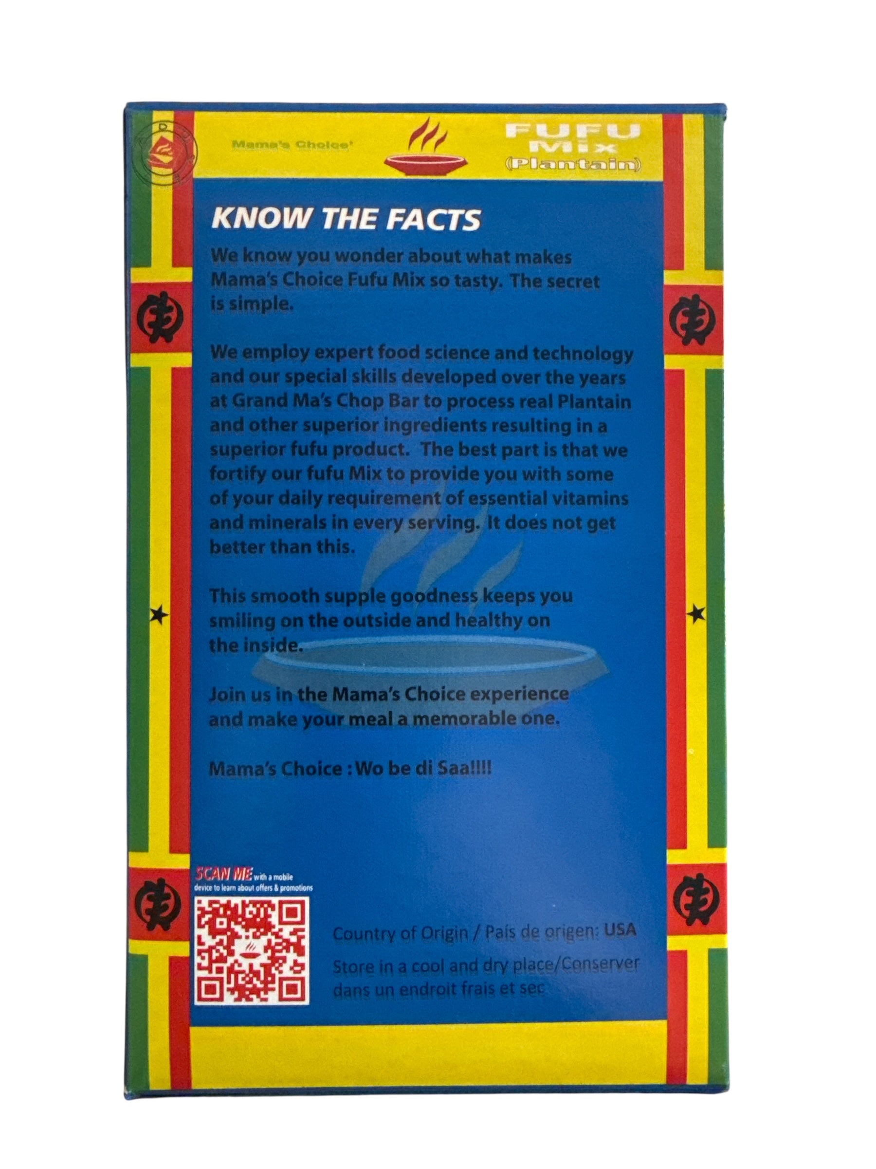 Mama’s choice - Fufu mix plantain, 22 oz