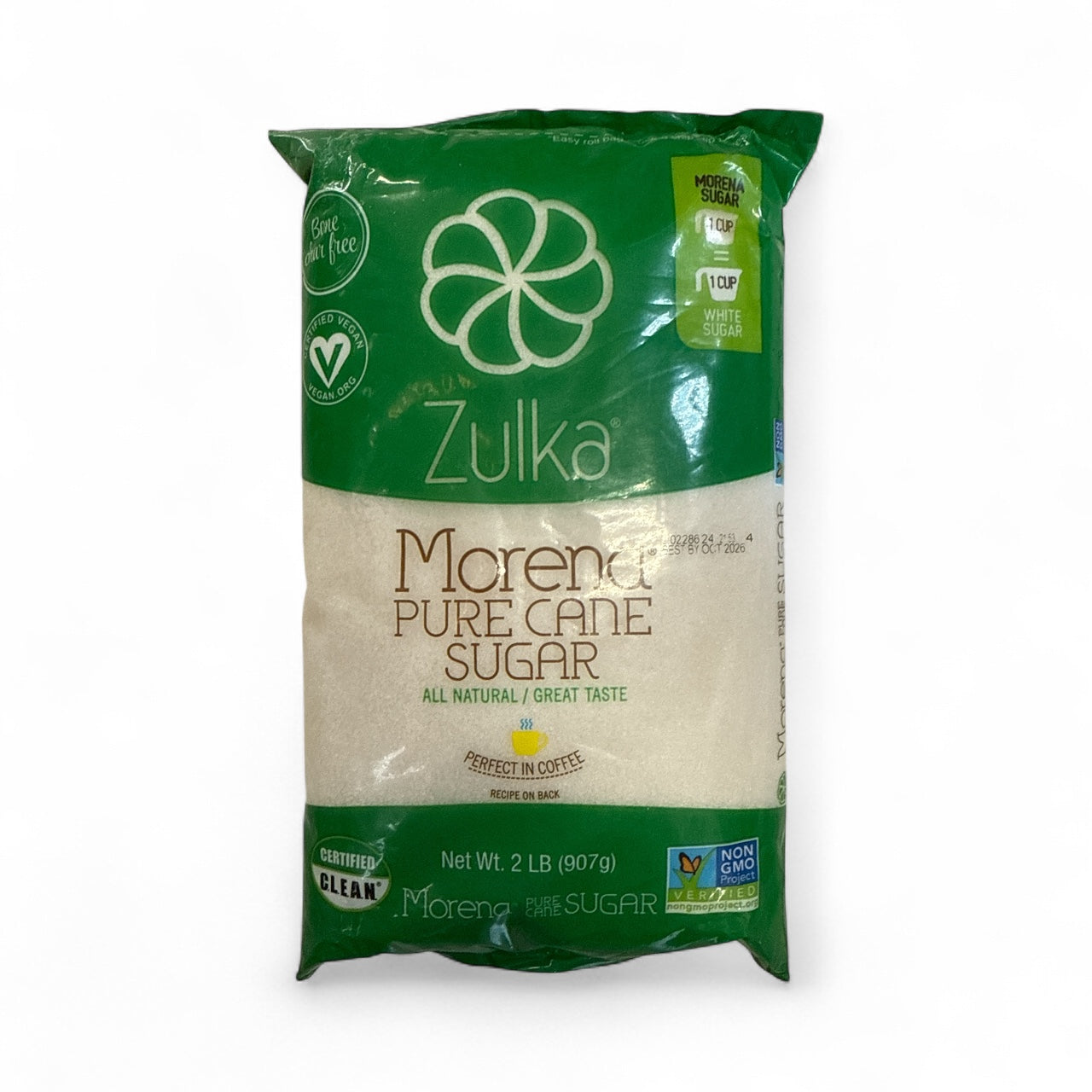 Zulka - Azuca morena granulada / granulated brown sugar, 2 lb, Single bag