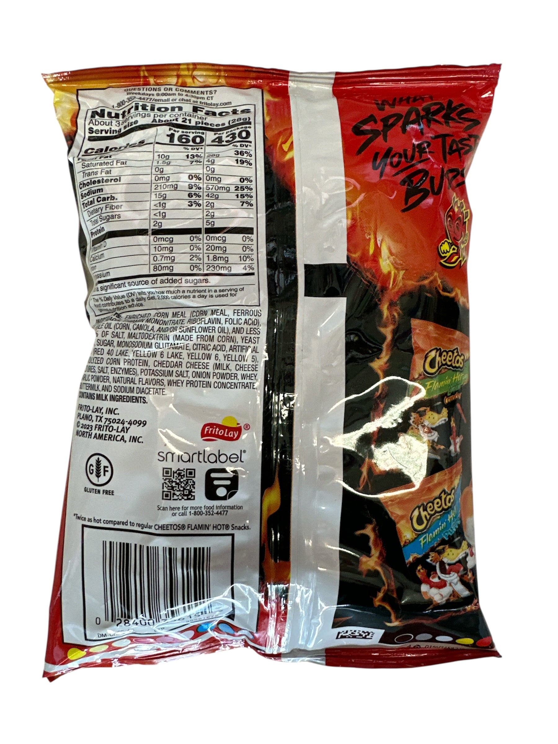 Lays - Cheetos XXTRA Flamin Hot Crunchy, 2.75 oz, Single bag