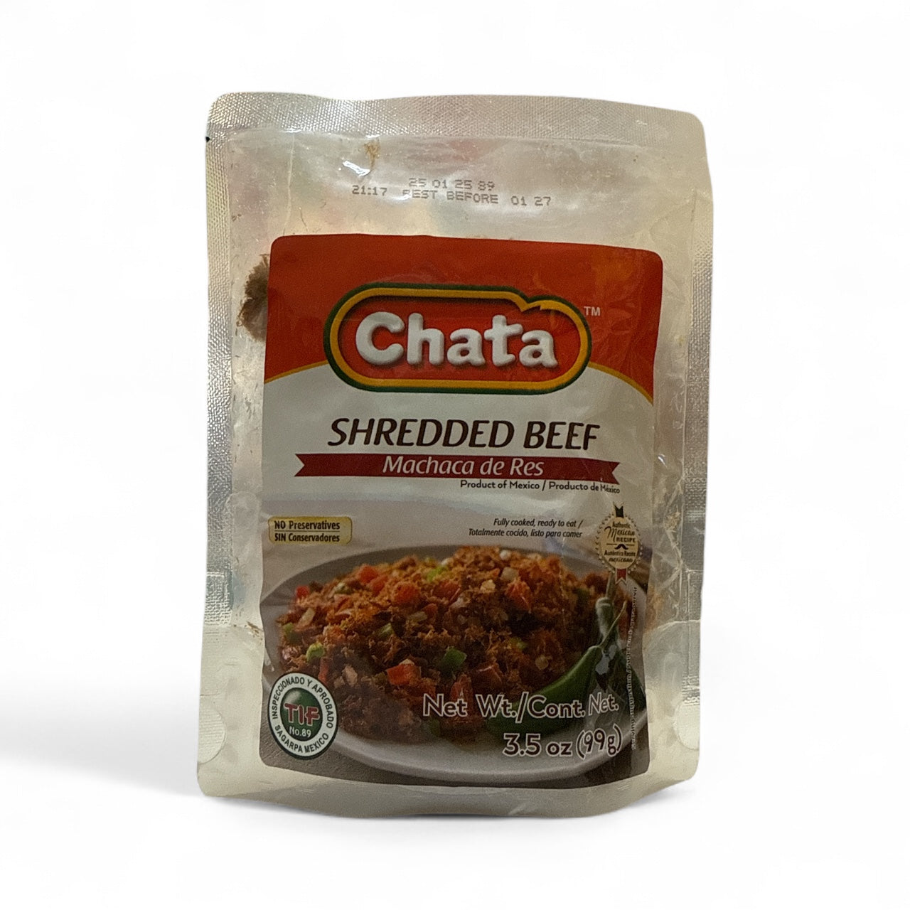 Chata- Deshebrada Machaca Pouch, 3.5 oz