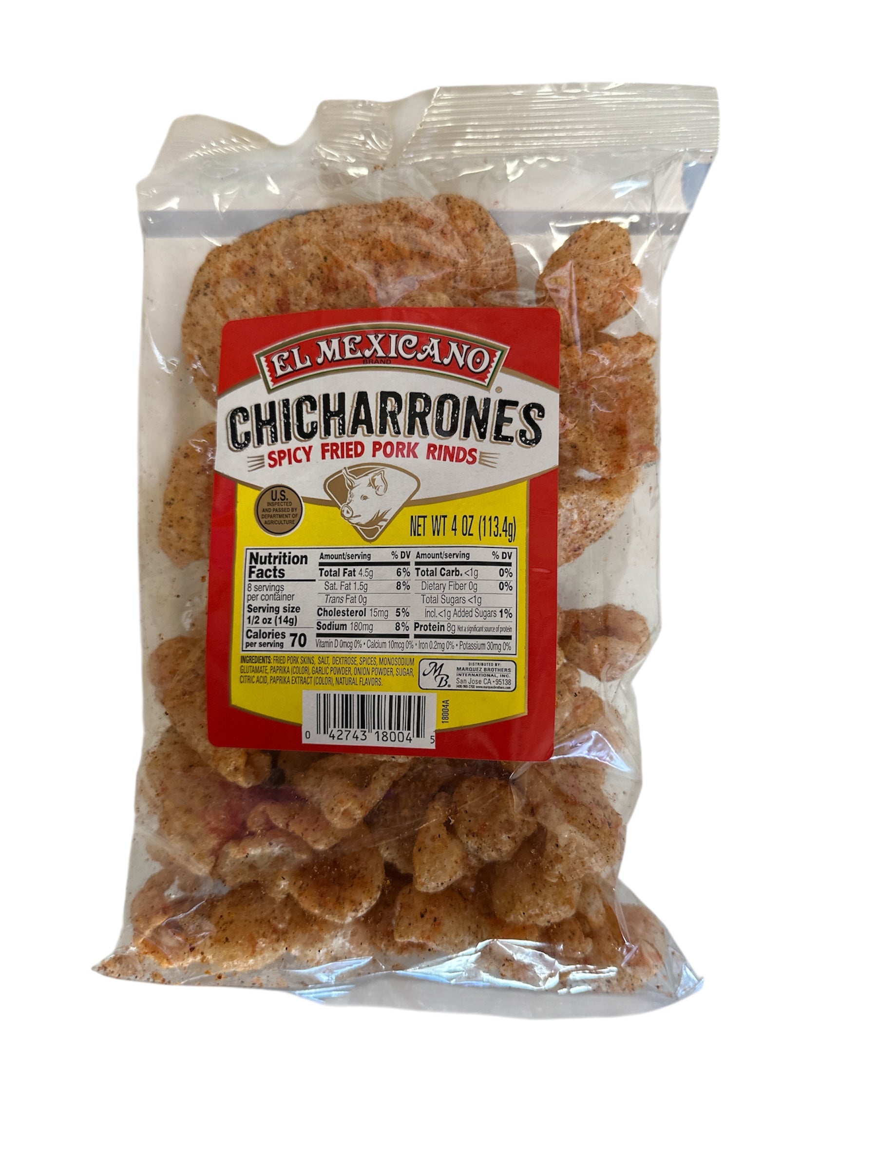 El Mexicano- Chicharrón Botanero Picante, 4 oz