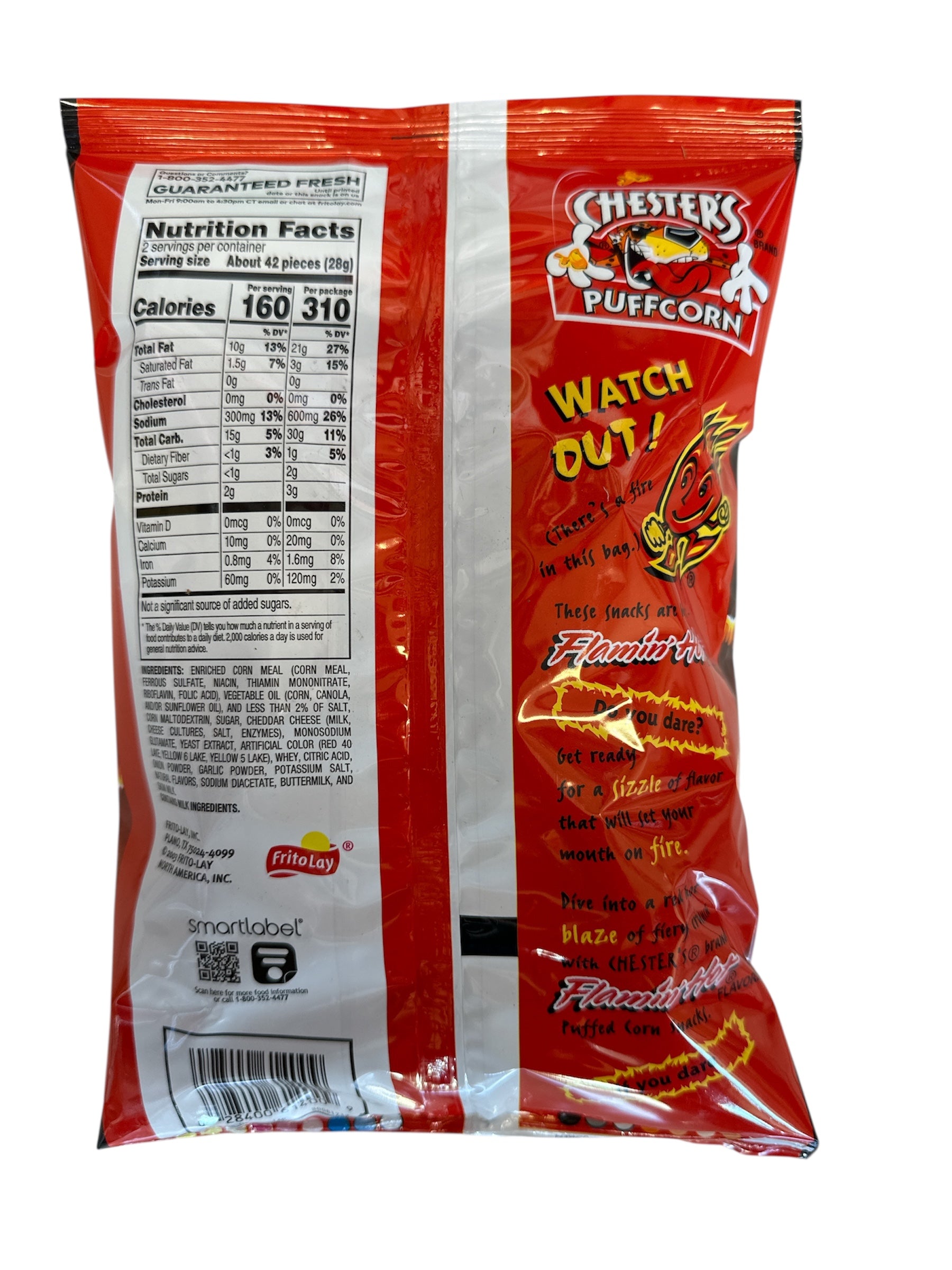 Sabritas- Chester’s Puff Corn Flaming Hot, 2 oz