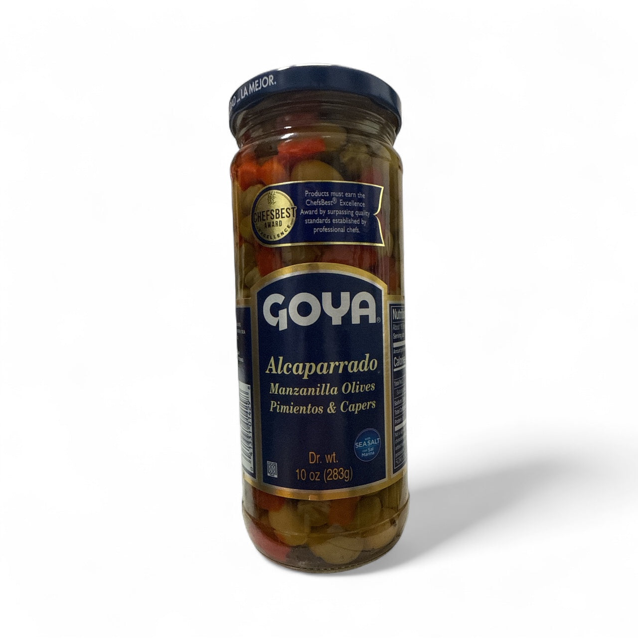 Goya - Alcaparrado manzanilla olives, pimientos & capers, 10 oz, Single Jar