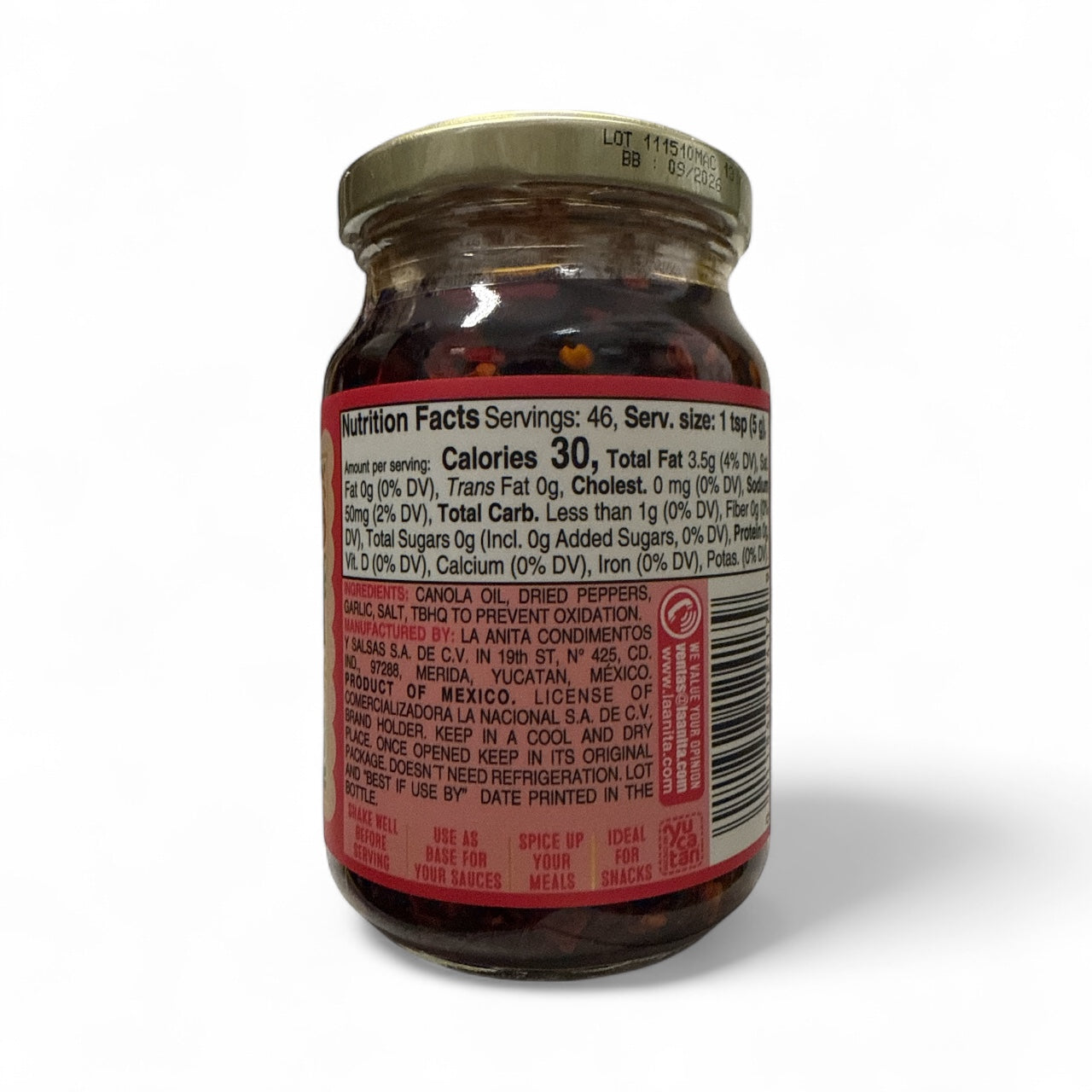 La Anita - Salsa macha con chile de arbol, 8.1 oz