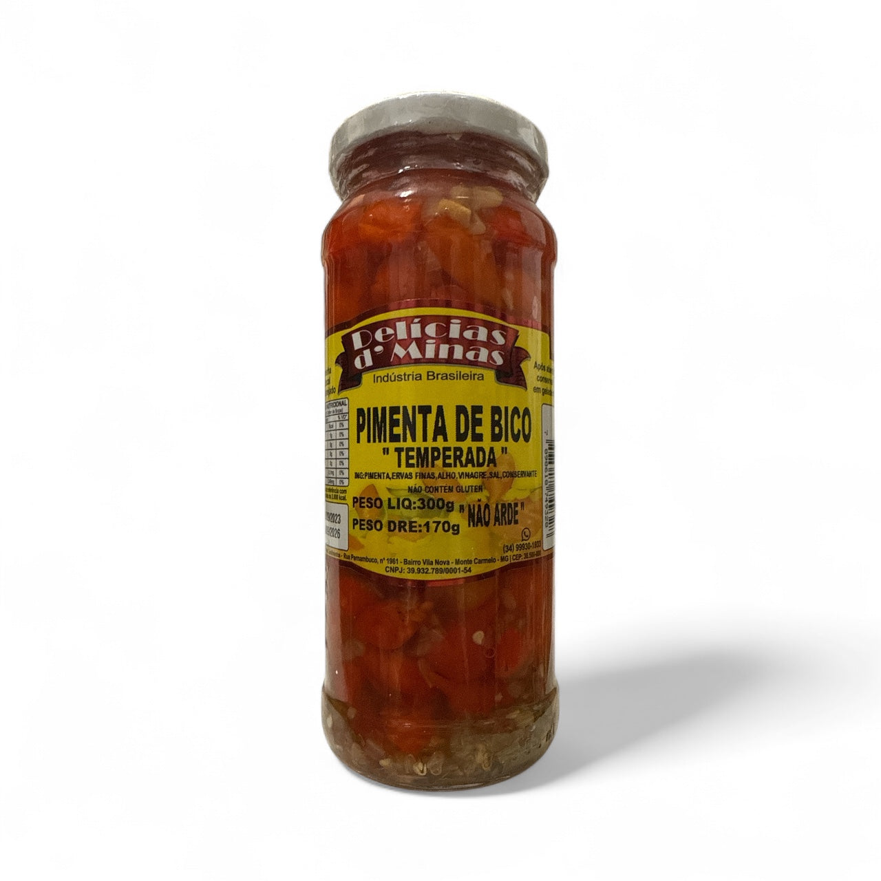 D. D’Minas - Pimenta de Bico “Temperada”, 170grs, Bottle