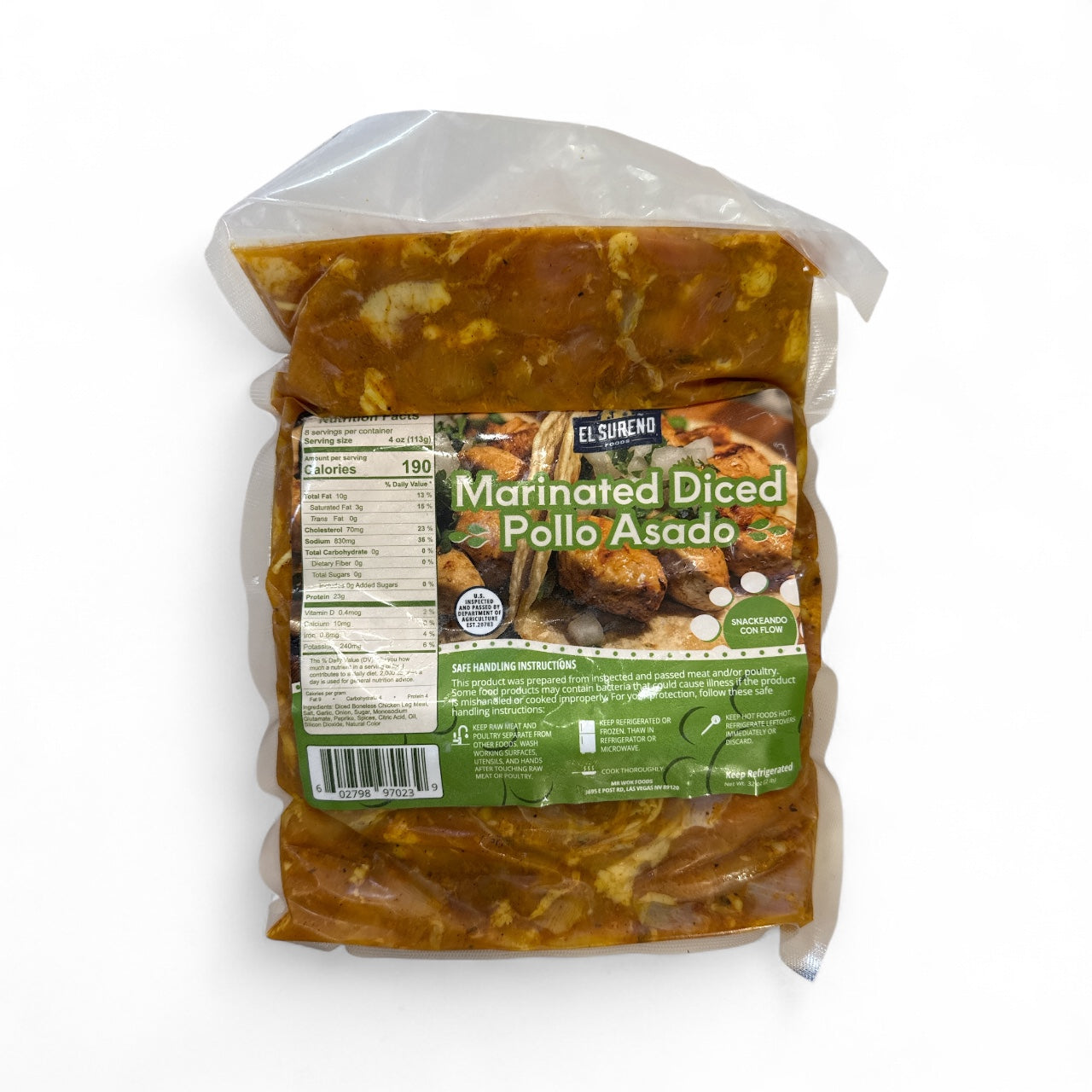 El Sureno - Pollo asado marinado, 2lbs