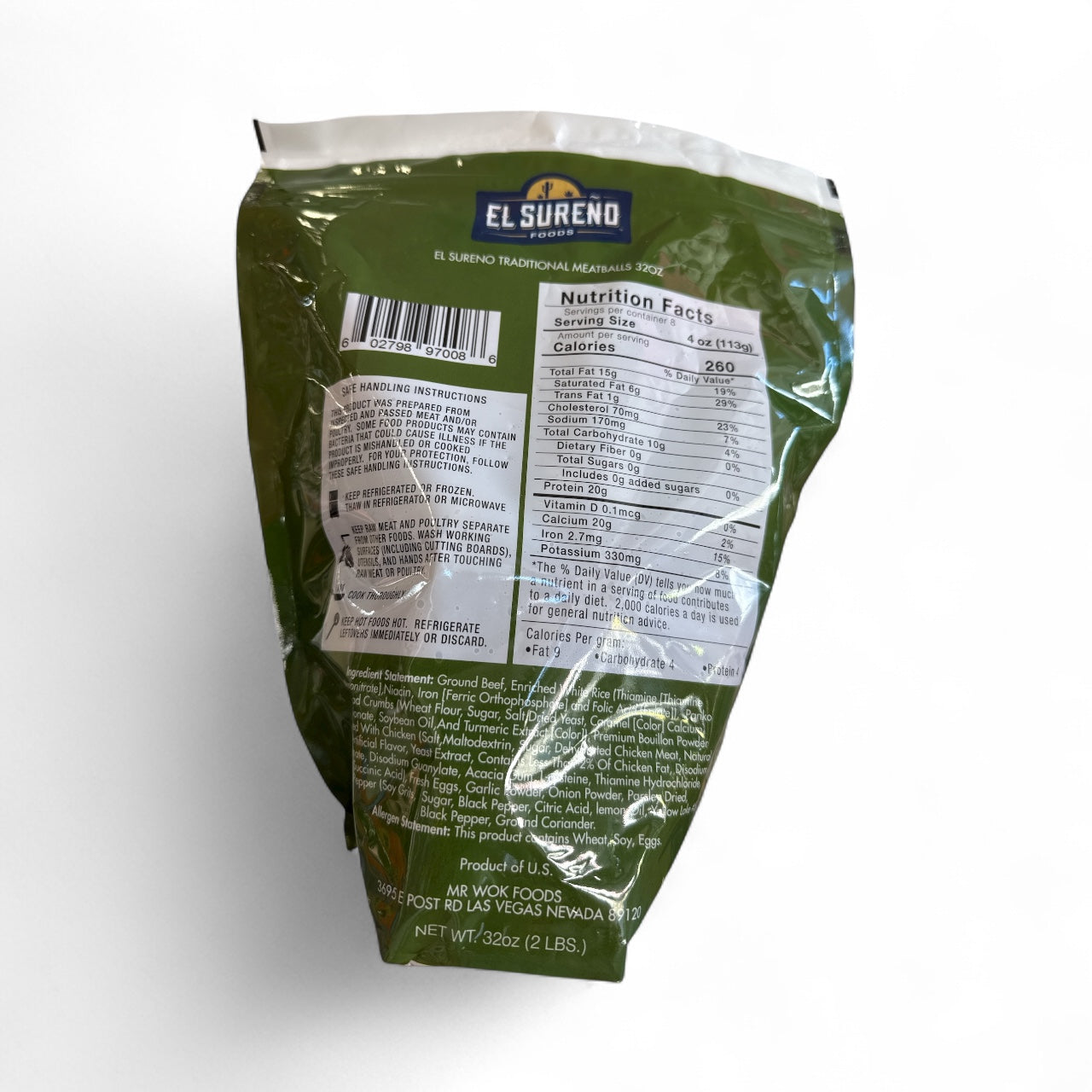 El Sureno - Frozen albondigas, 2lbs