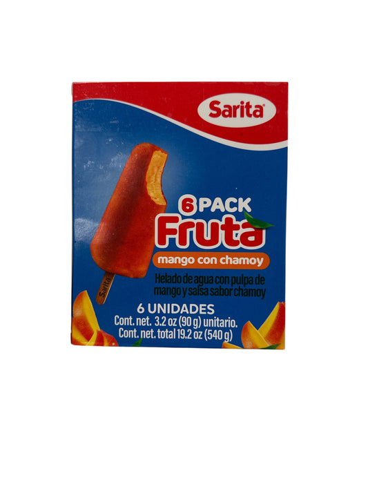 Sarita- Mango con Chamoy Flavored Popsicle, 19.2 oz
