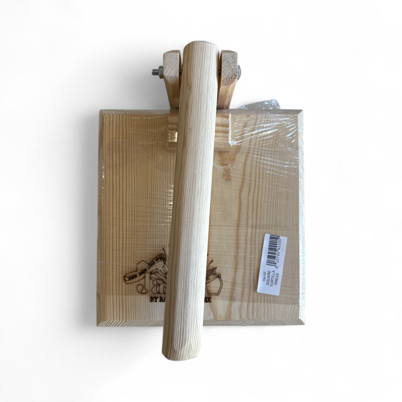 Champs - Pine Tortilla Press, 10" x 10", Single Piece