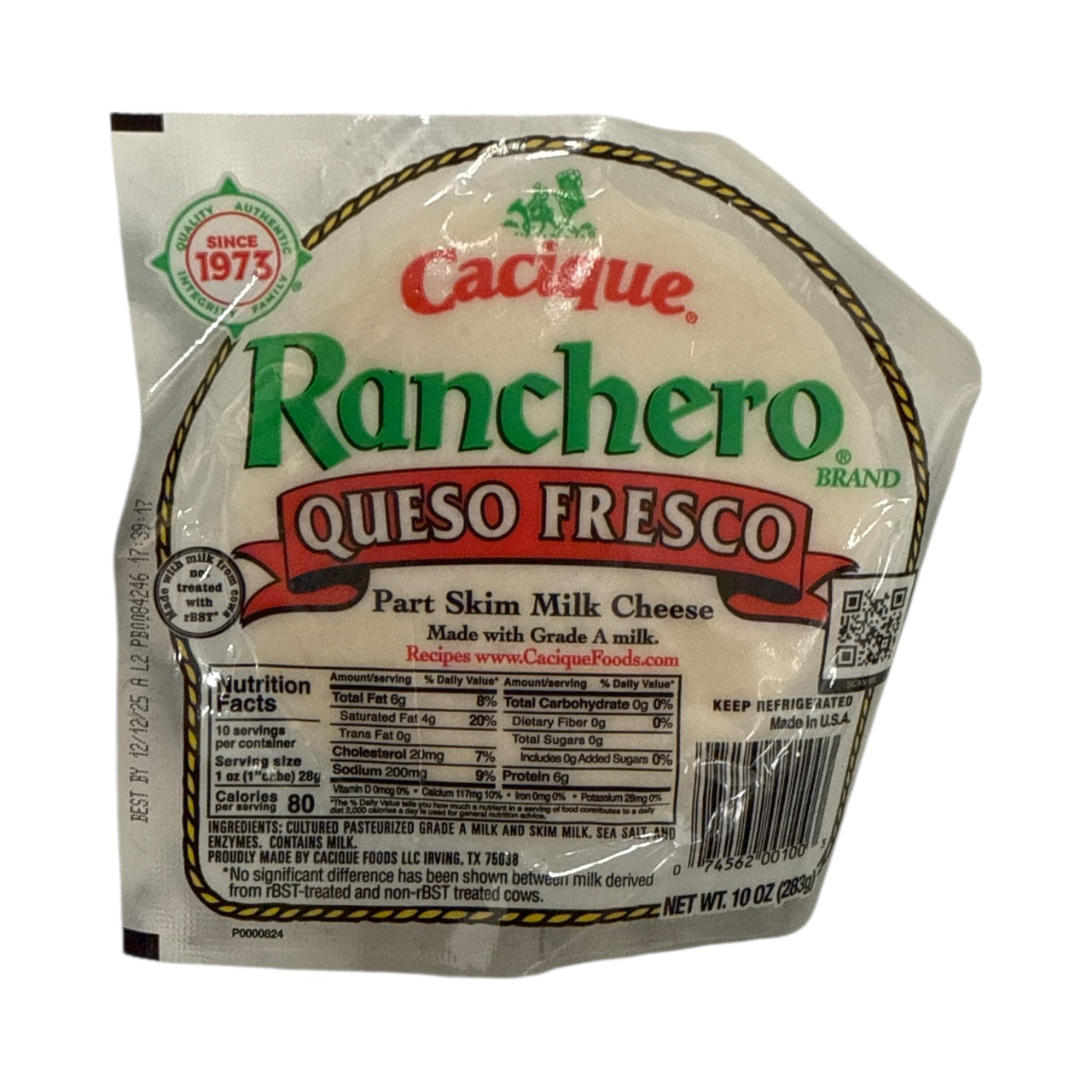 Cacique - Queso ranchero, 10oz