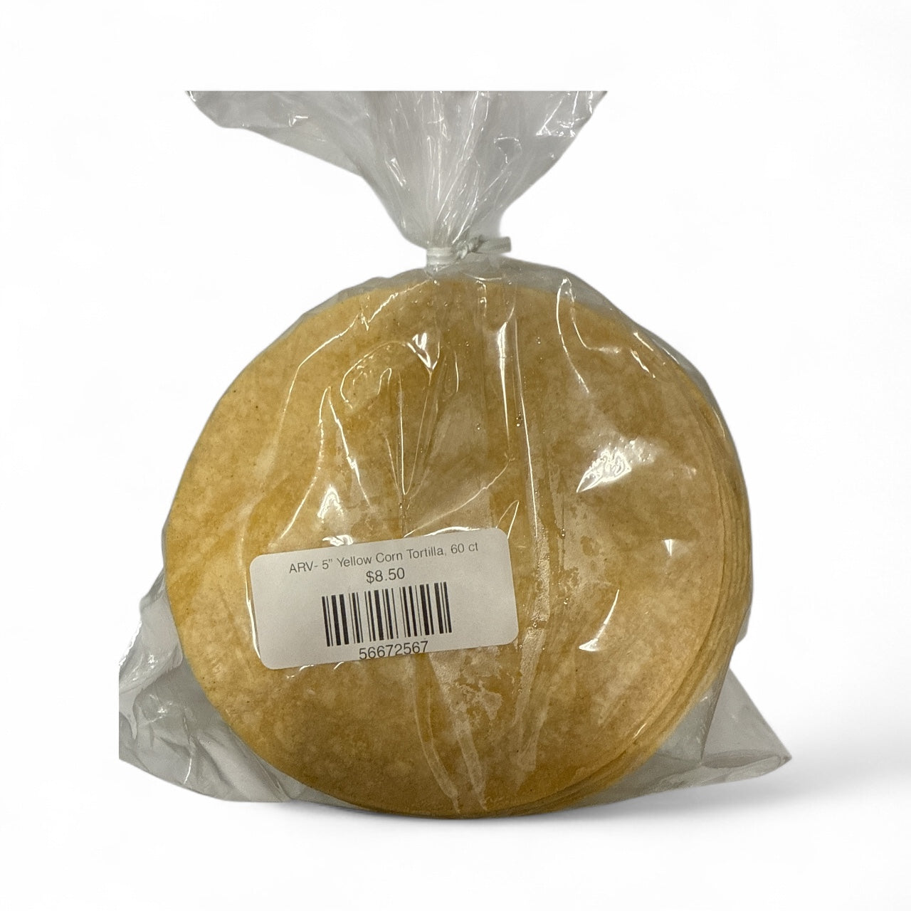 ARV- 5” Yellow Corn Tortilla, 60 ct