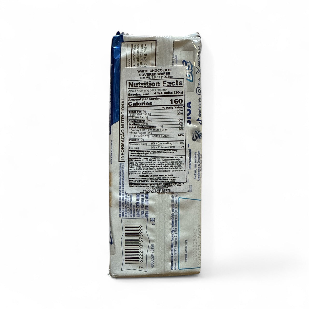 Lacta - Bis Chocolate Branco, 100.8 grs