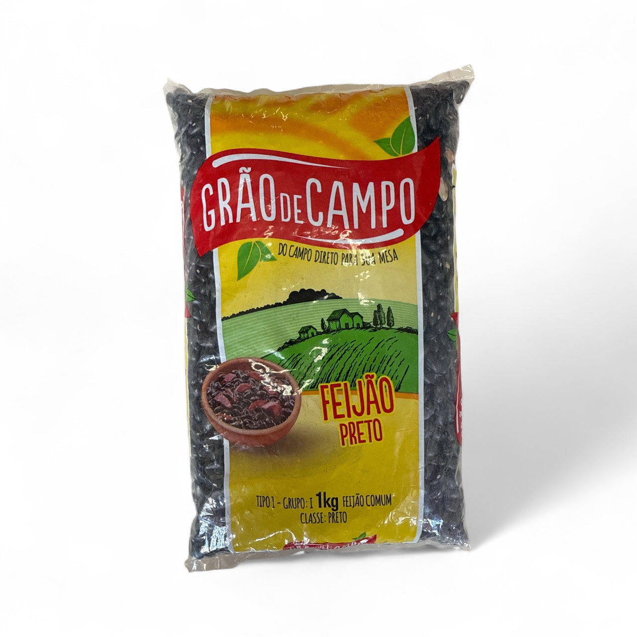 Grao de Campo - Feijao Preto, 1 kg, Single bag