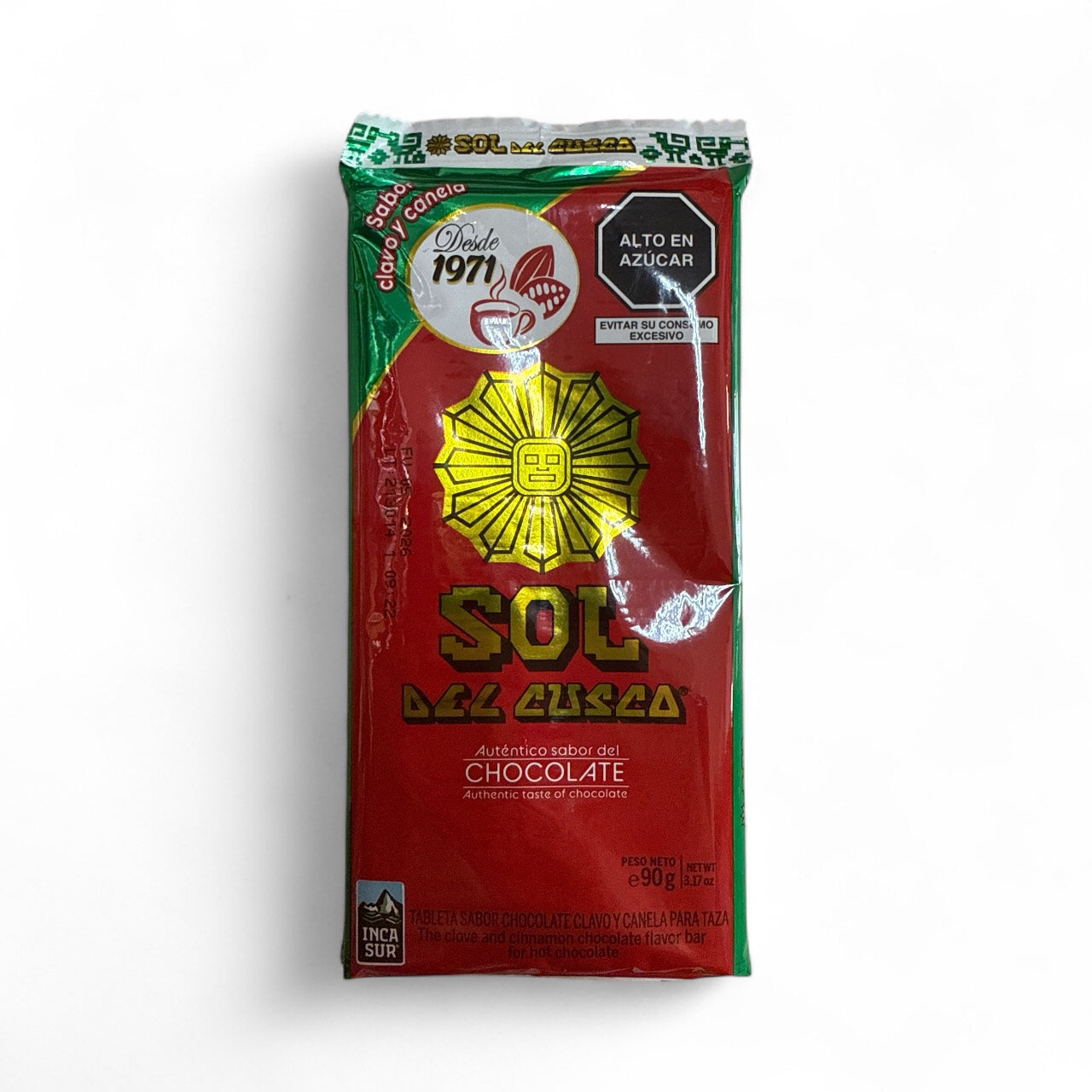 Sol de Cuzco- Chocolate con clavo y canela, 90g