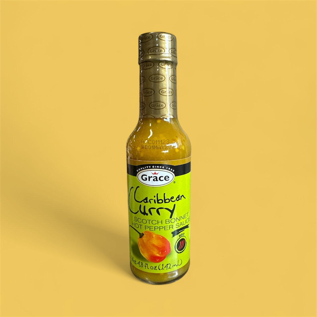 Grace - Caribbean Curry Scotch Bonnet Sauce, 4.8 oz