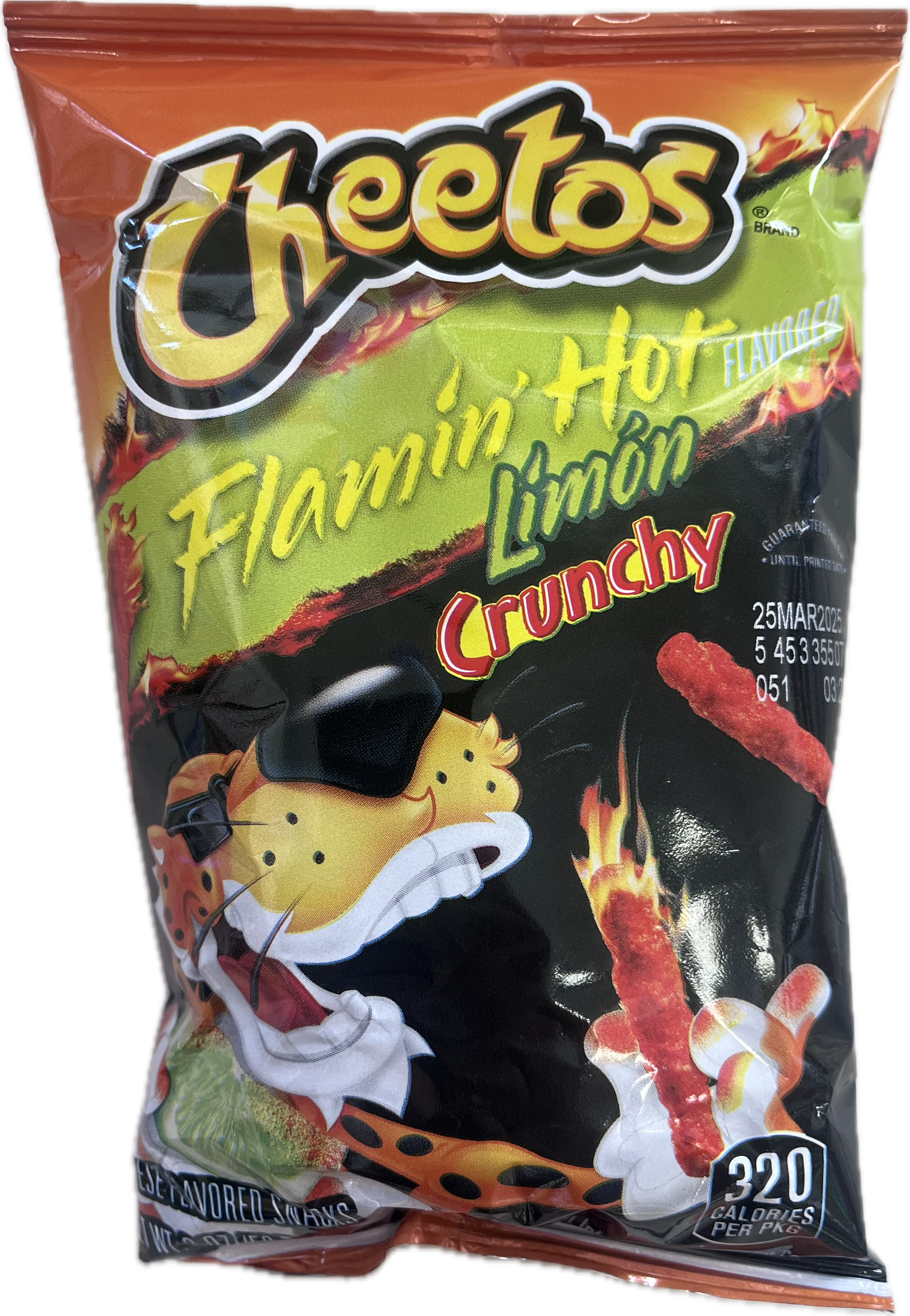 Sabritas - Cheetos Flaming Hot Limon, 2 oz, Single bag
