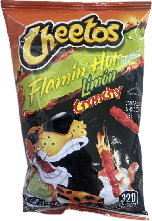 Sabritas - Cheetos Flaming Hot Limon, 2 oz, Single bag